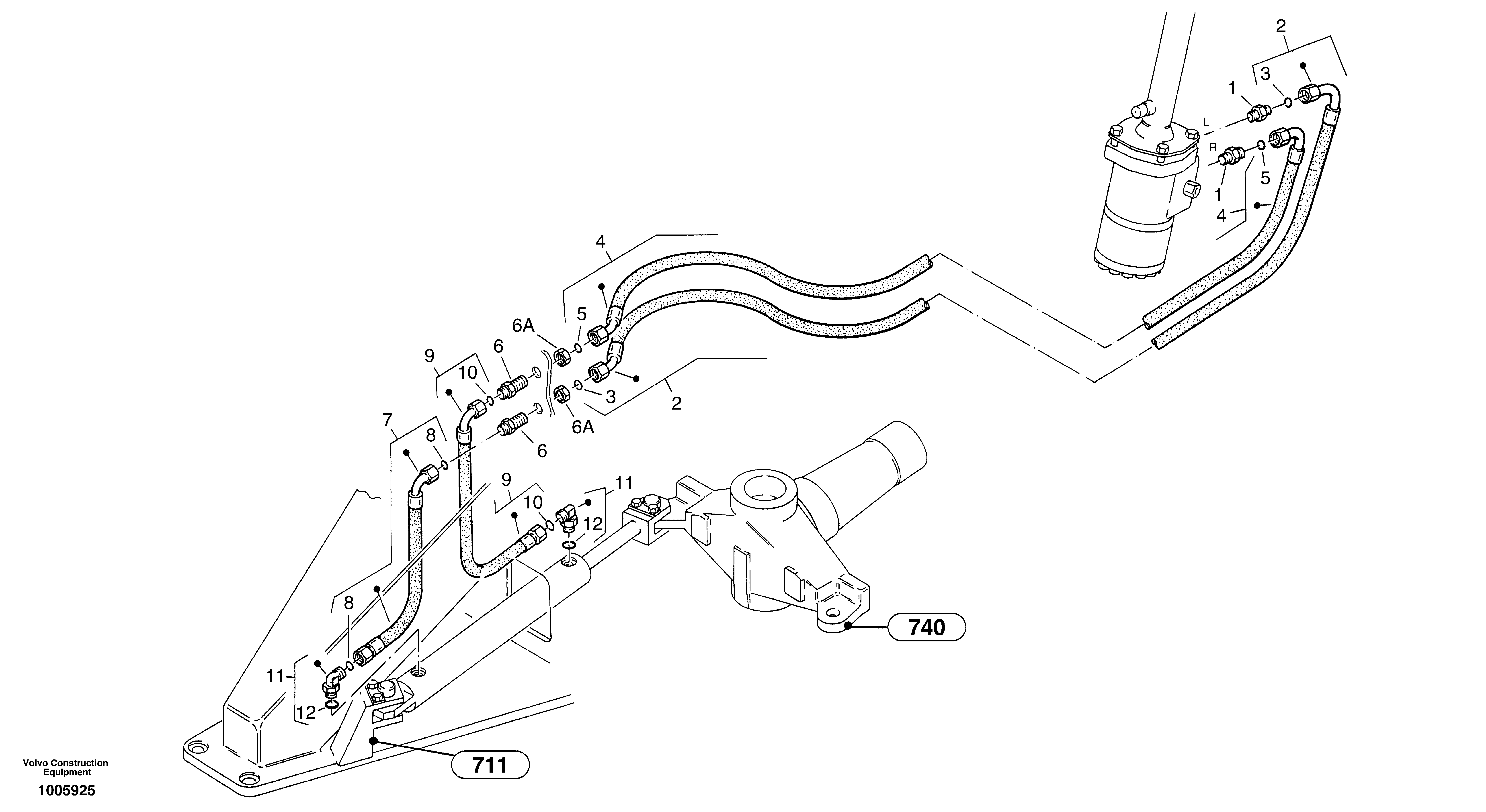 Steering-hydraulic equipment - front vehicle — volvo parts diagram