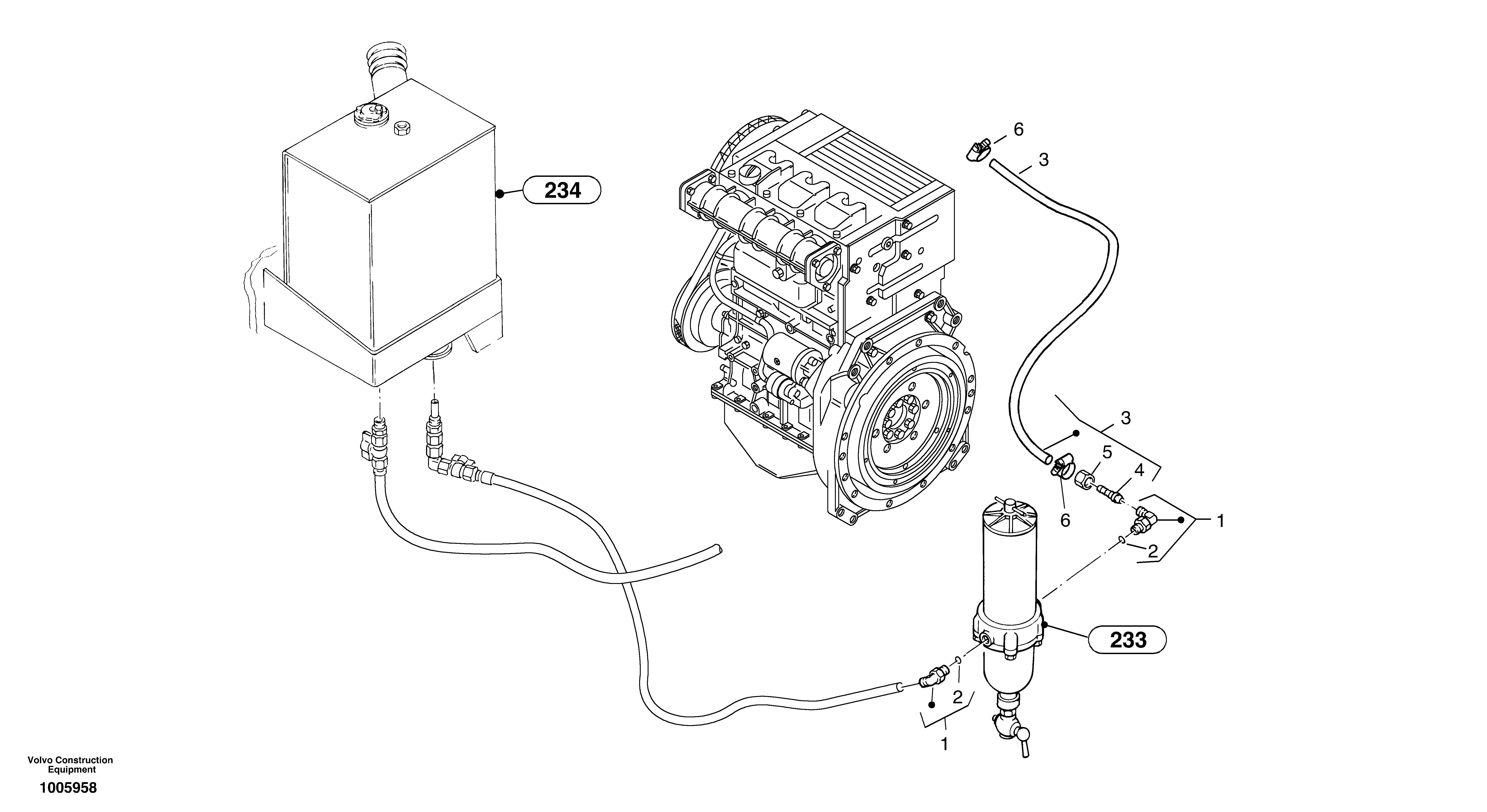 Fuel pipes — volvo parts diagram