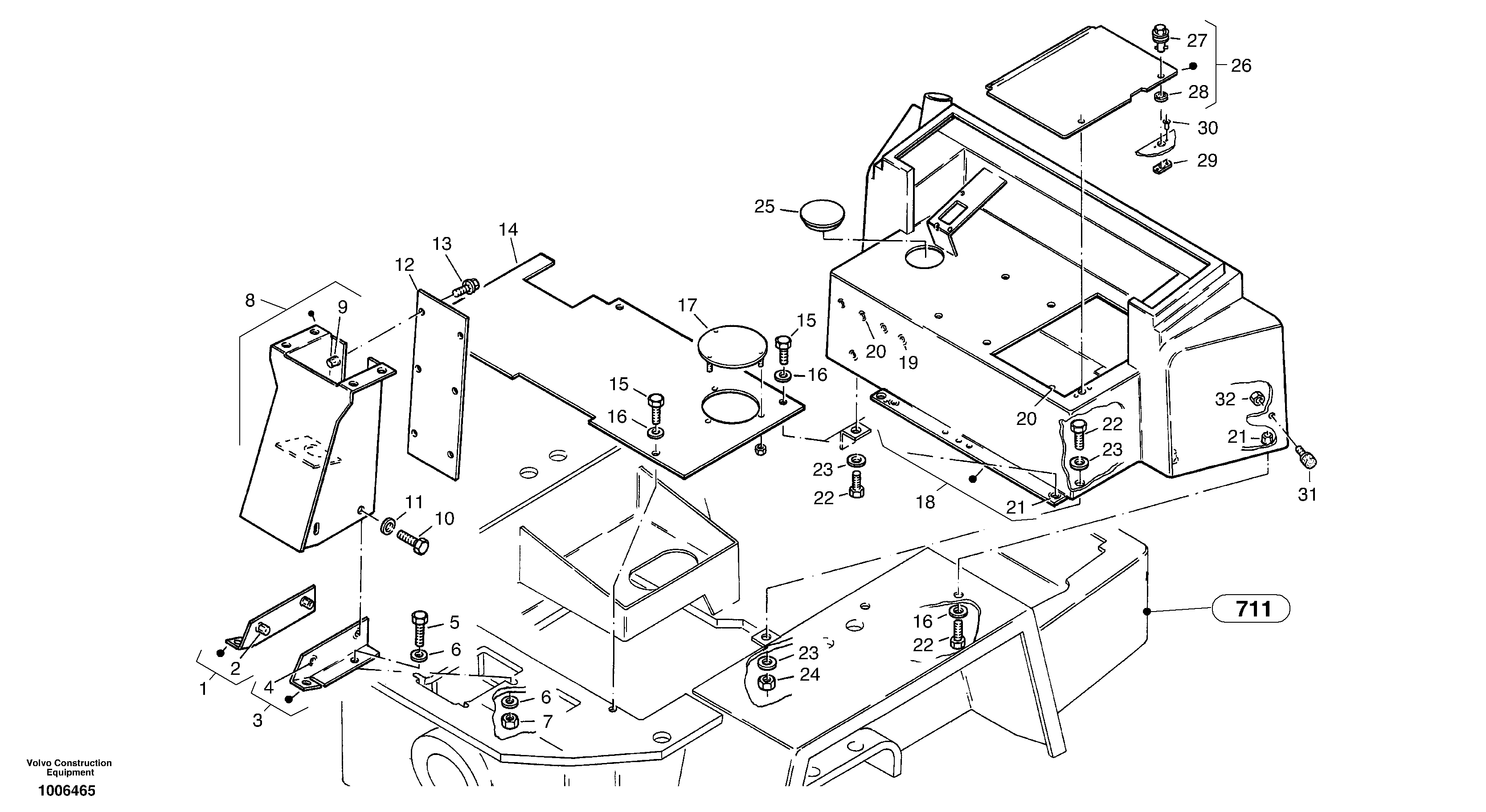 Floor panels and cover plates — volvo parts diagram