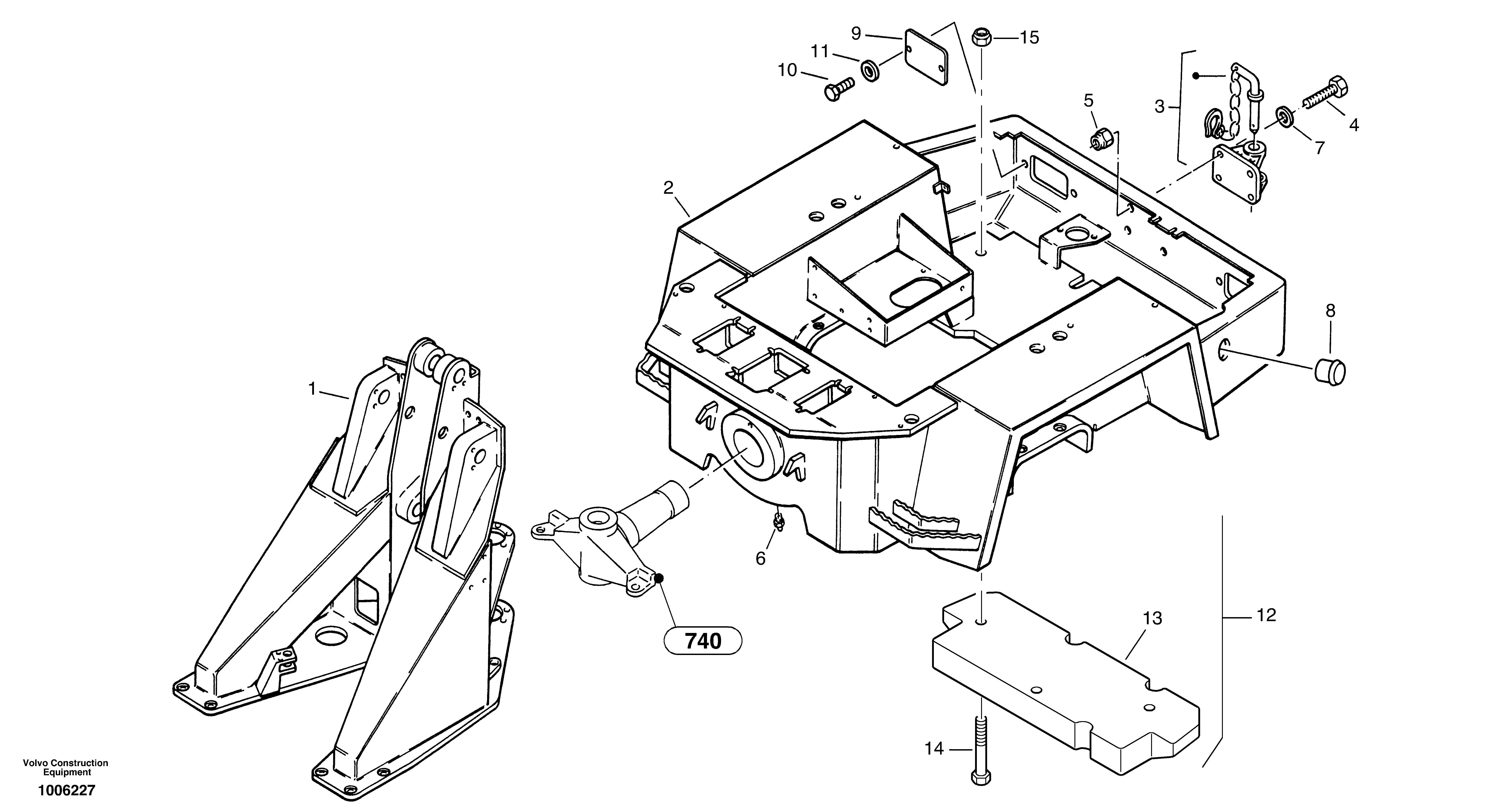 Frame — volvo parts diagram