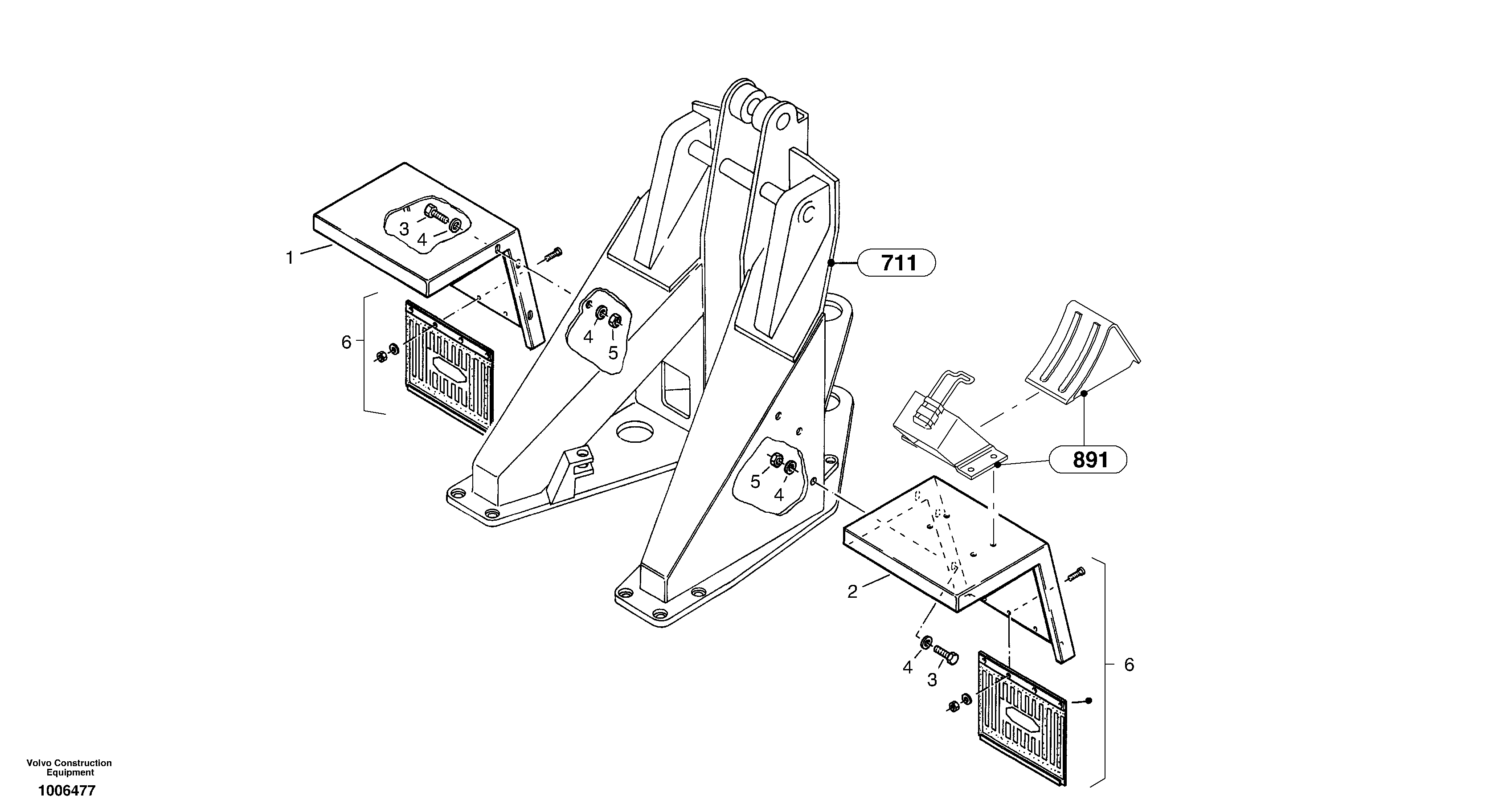 Front mudguard — volvo parts diagram