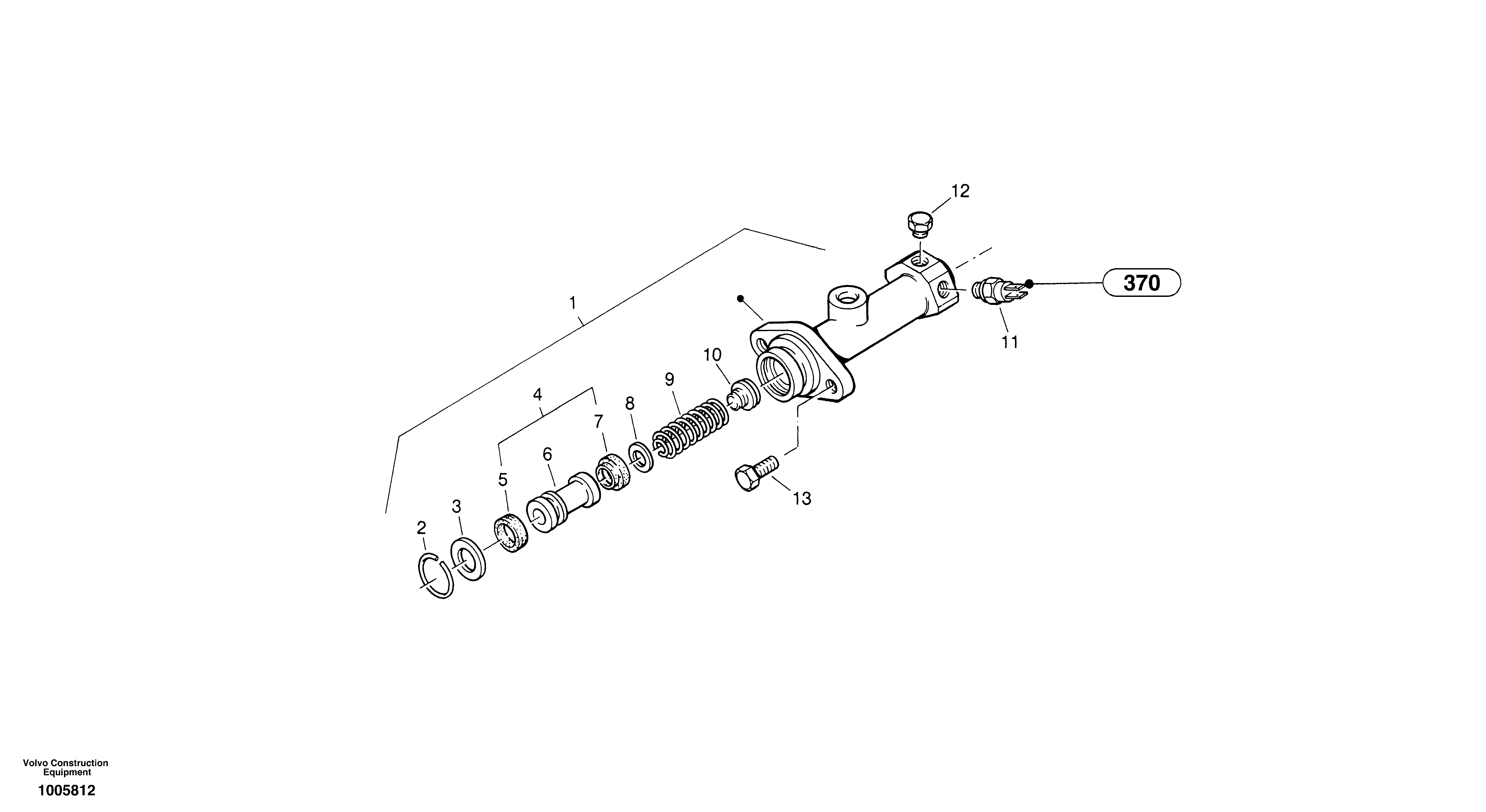 Brake cylinder — volvo parts diagram
