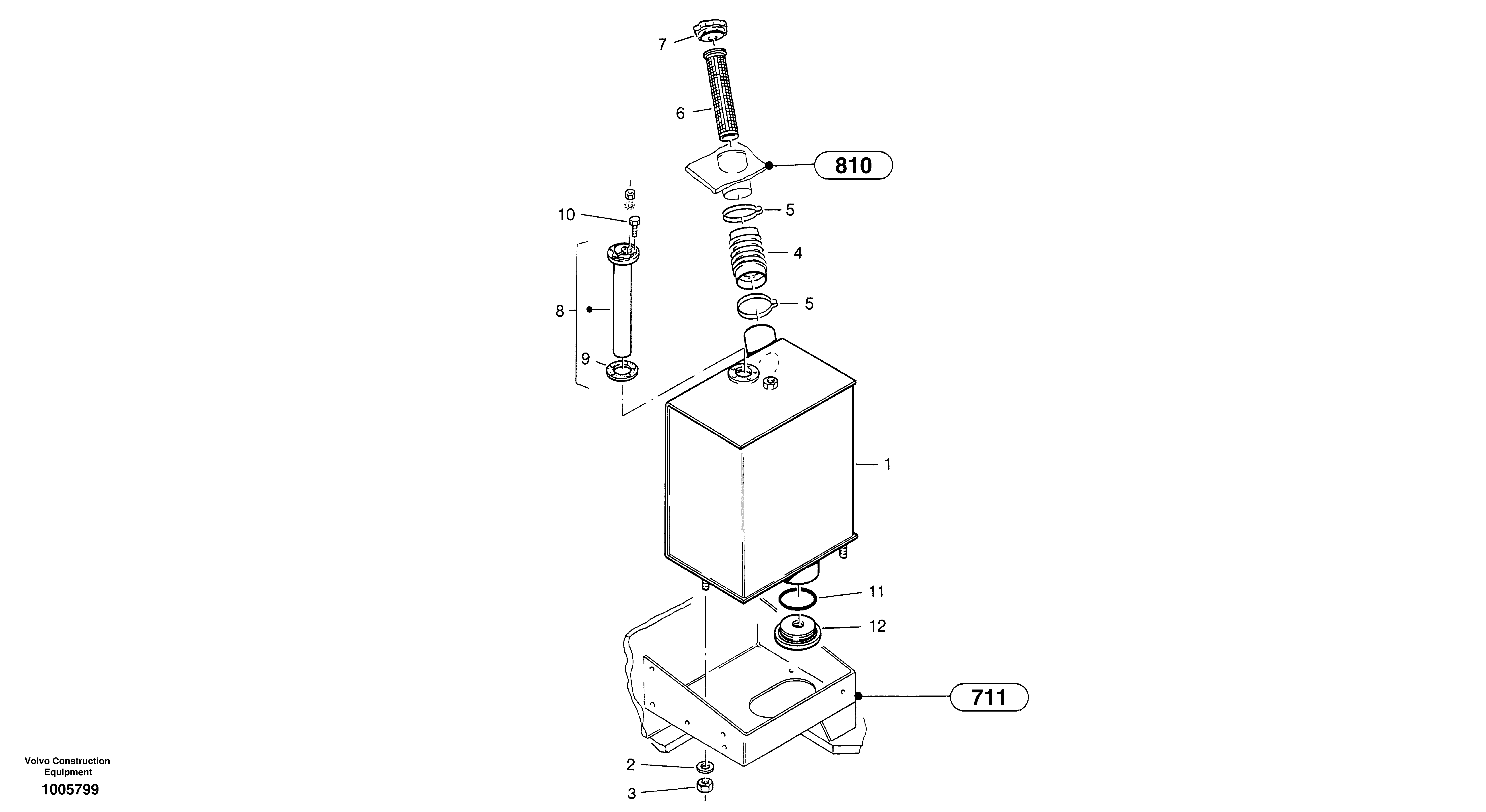 Fuel tank — volvo parts diagram