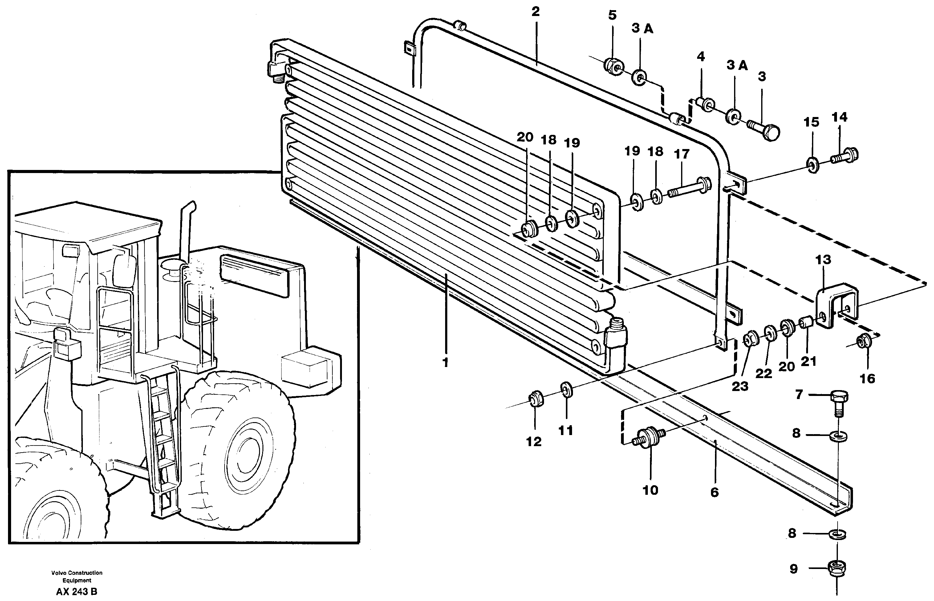 Condenser, assembly — volvo parts diagram