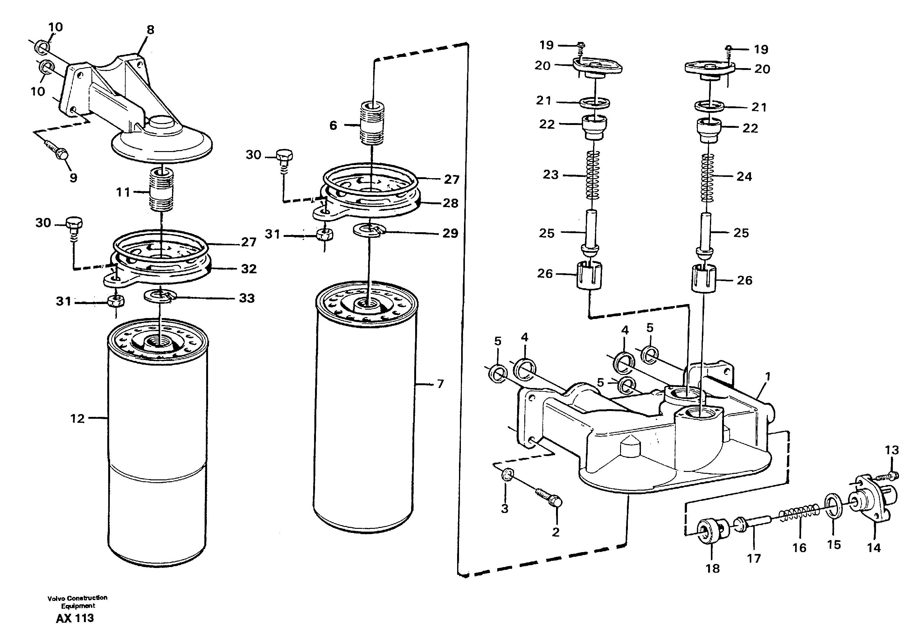 Oil filter — volvo parts diagram
