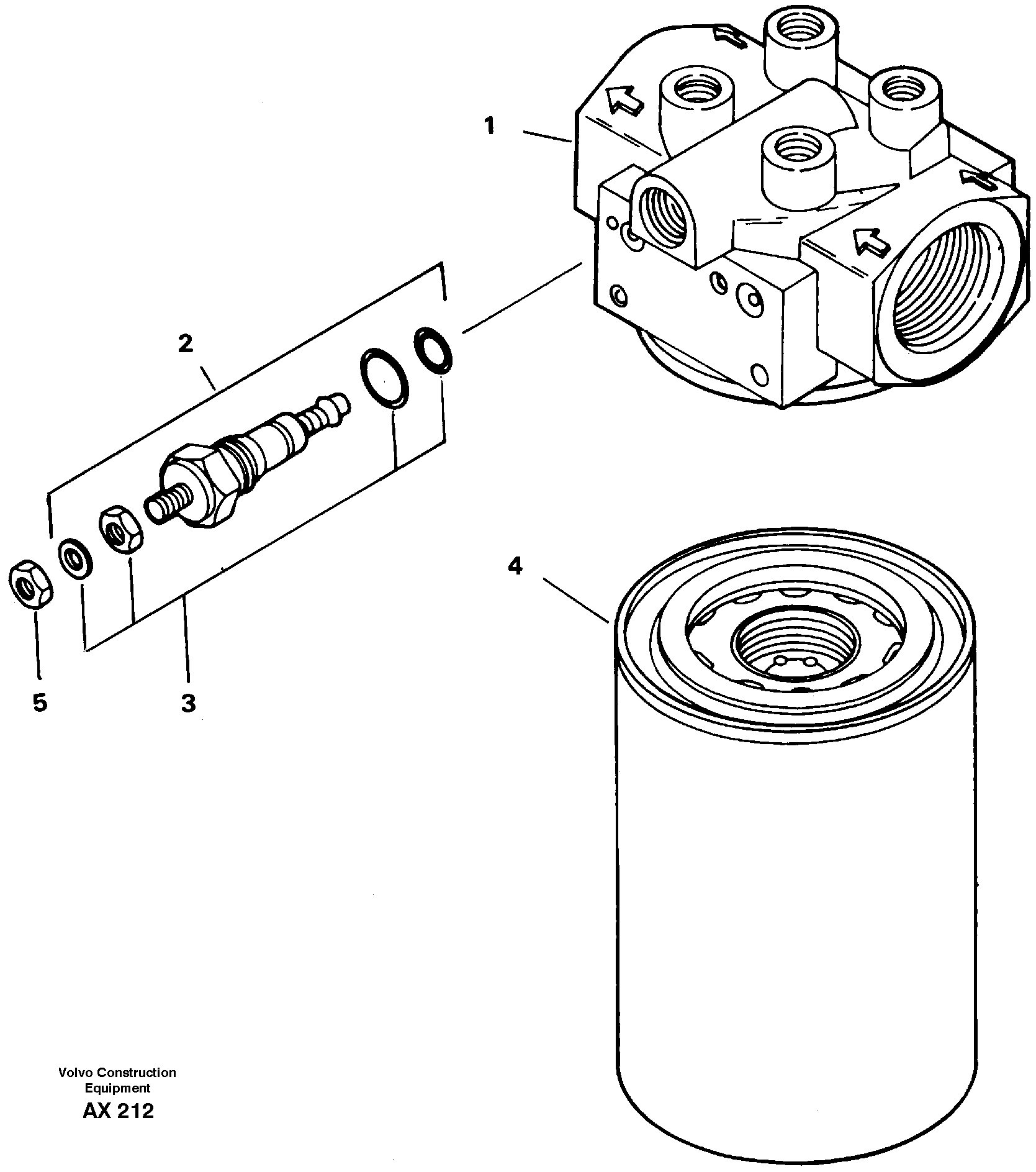 Brake cooling system: filter — volvo parts diagram