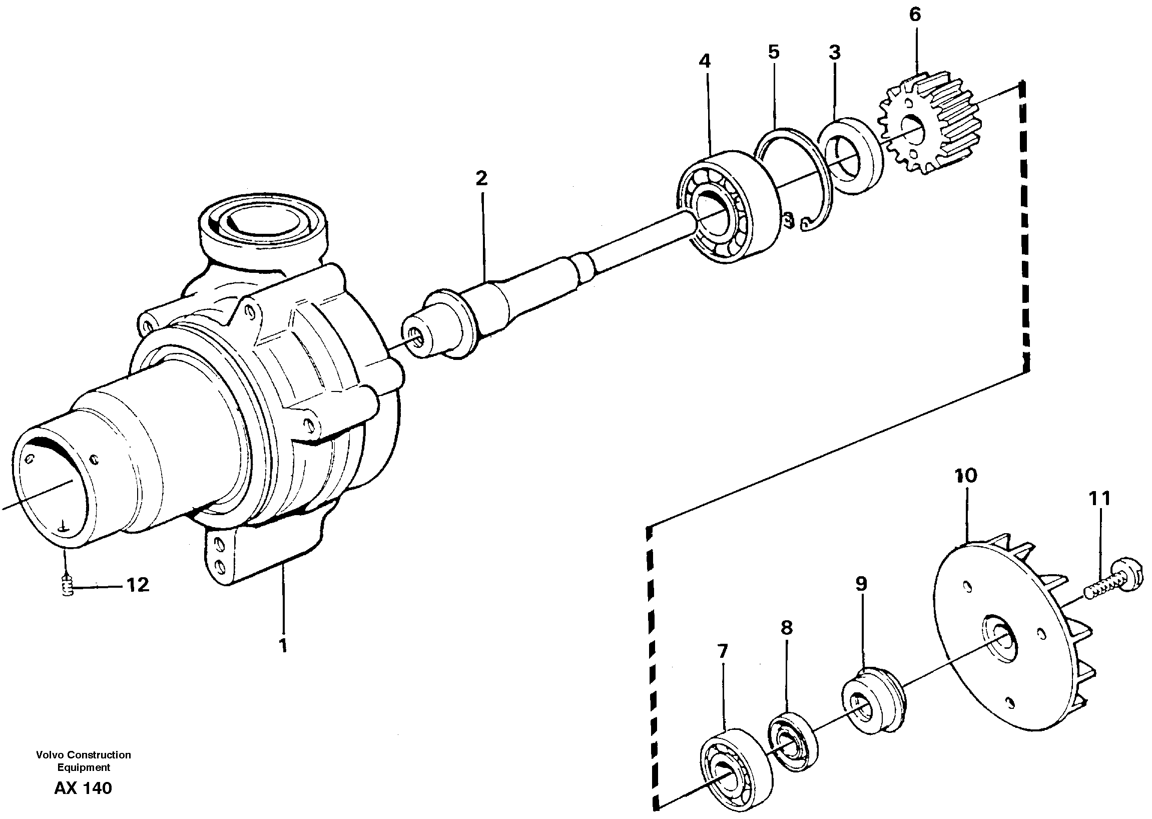 Water pump — volvo parts diagram