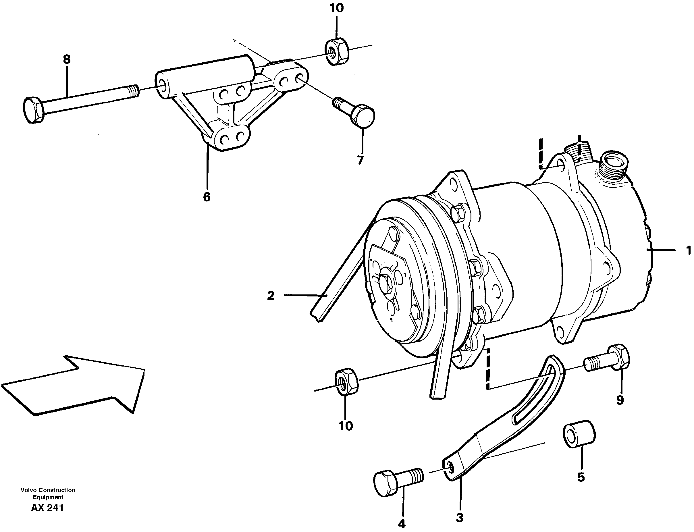 Compressor, assembly — volvo parts diagram