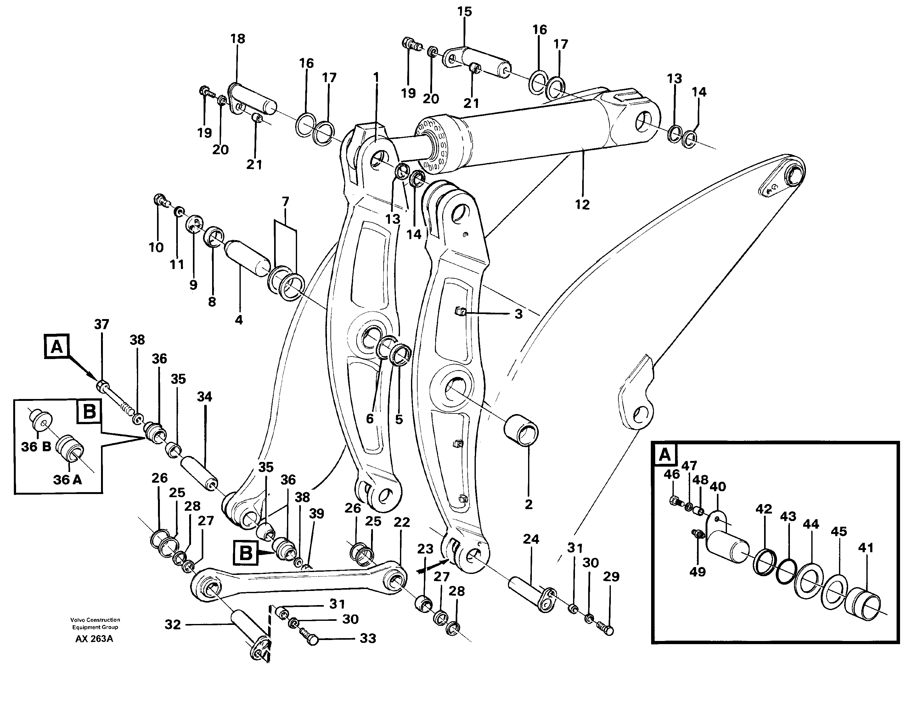 Control arms — volvo parts diagram
