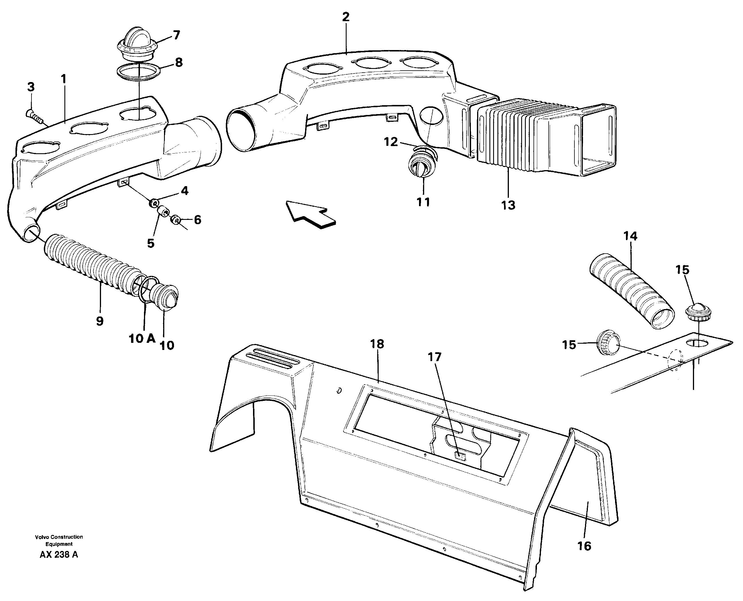 Air ducts — volvo parts diagram