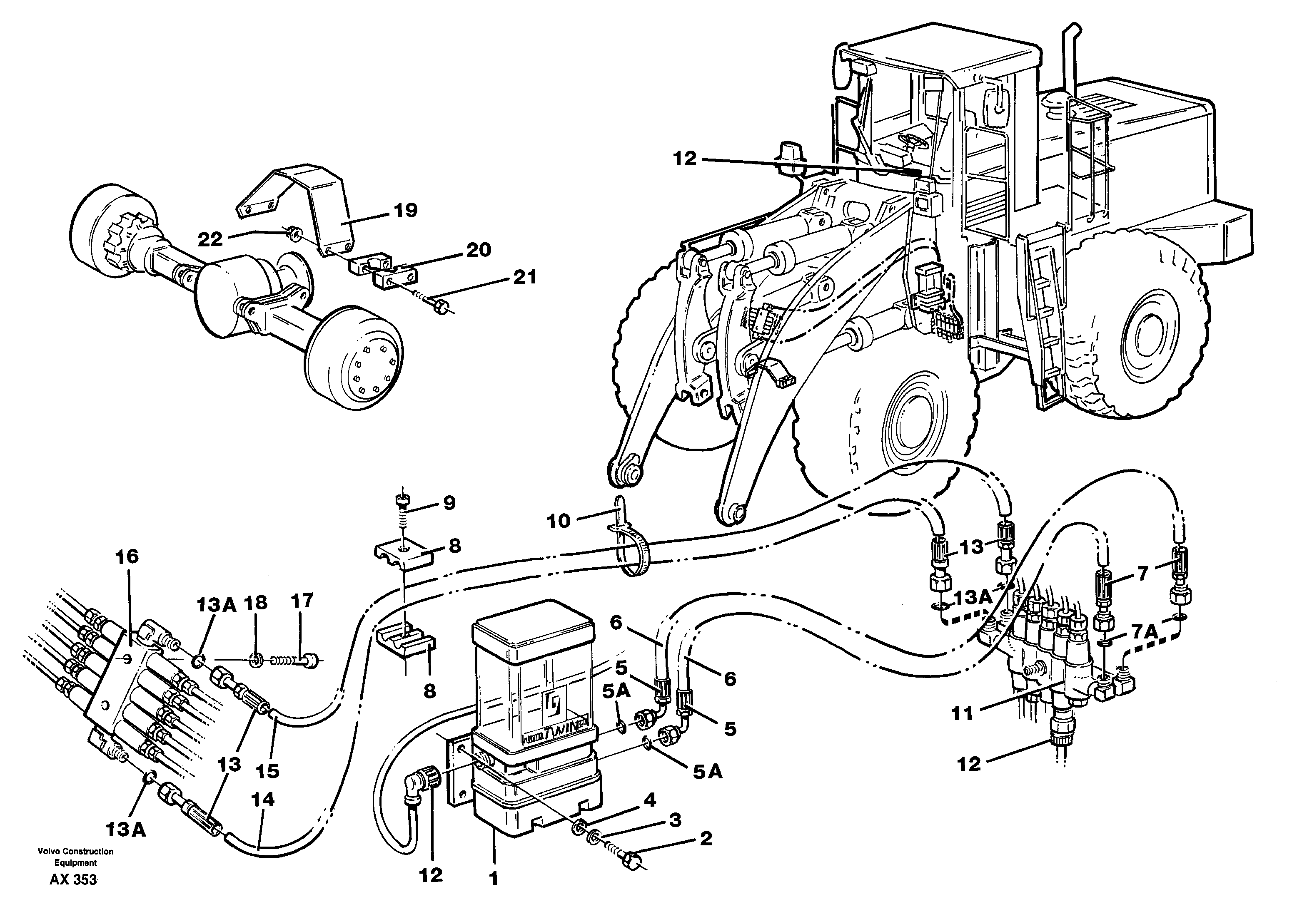 Central lubrication  94930 — volvo parts diagram