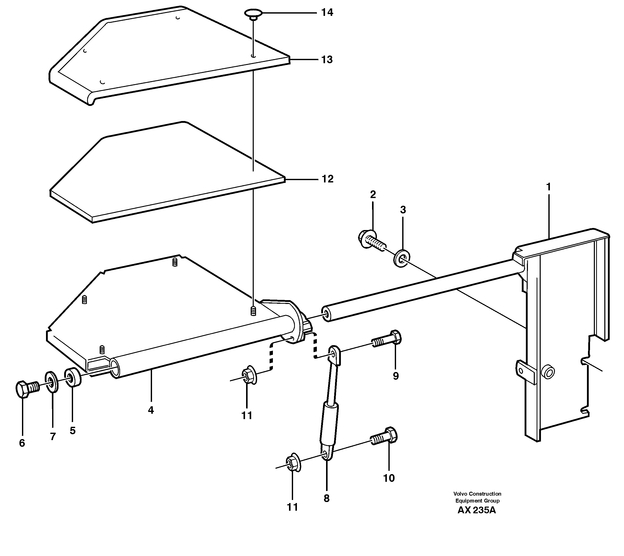 Instructor's seat  91988 — volvo parts diagram
