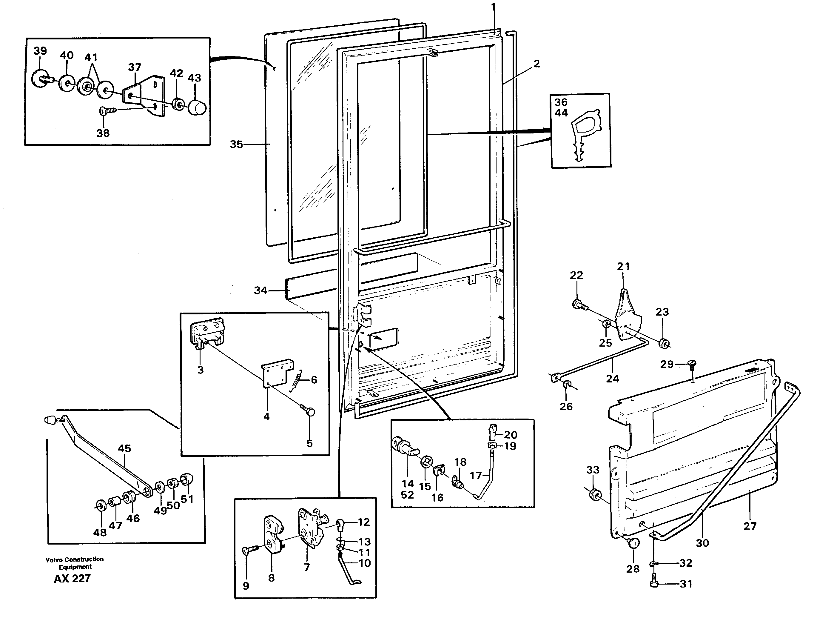 Door — volvo parts diagram