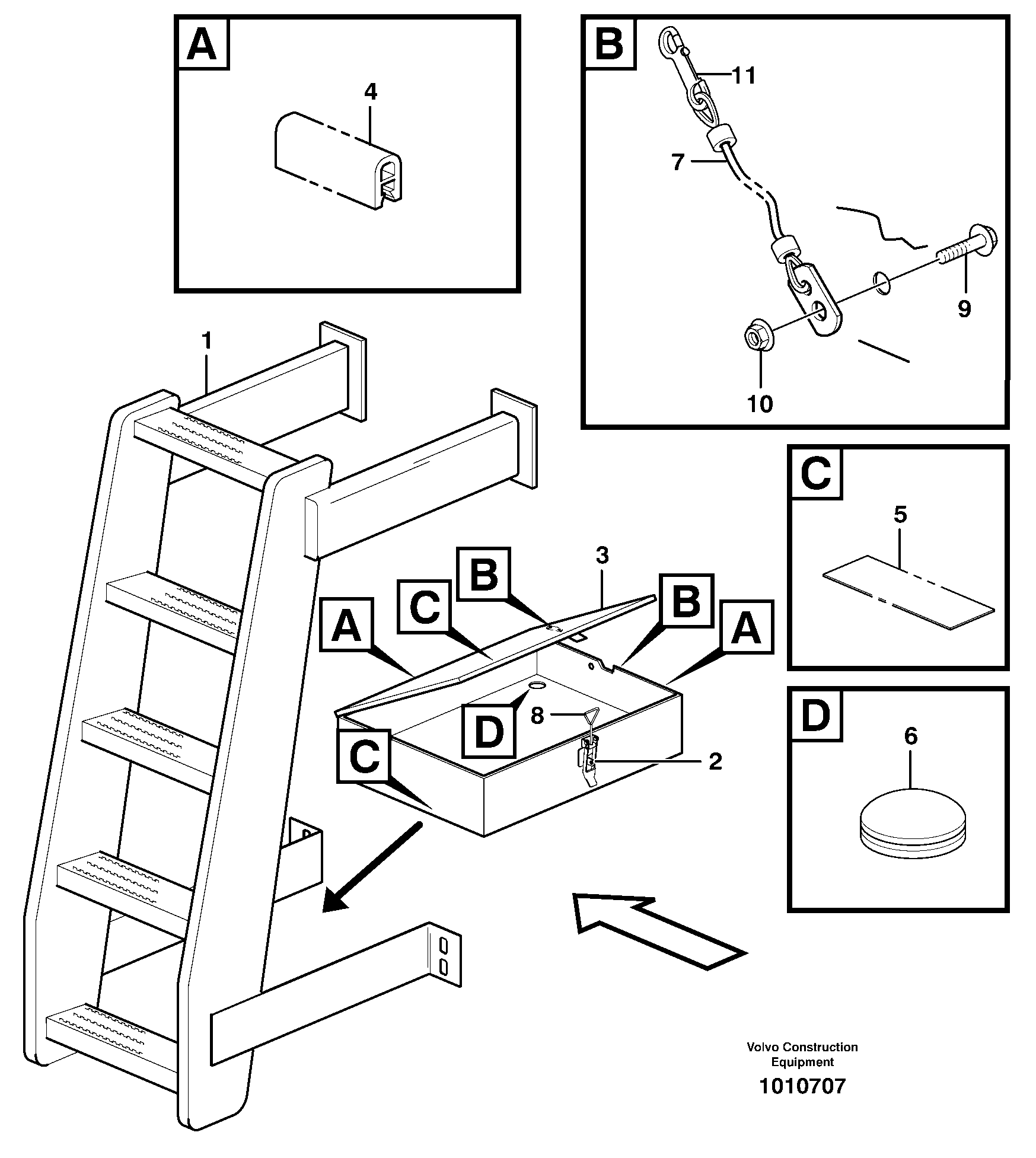 Tool box  94789 — volvo parts diagram