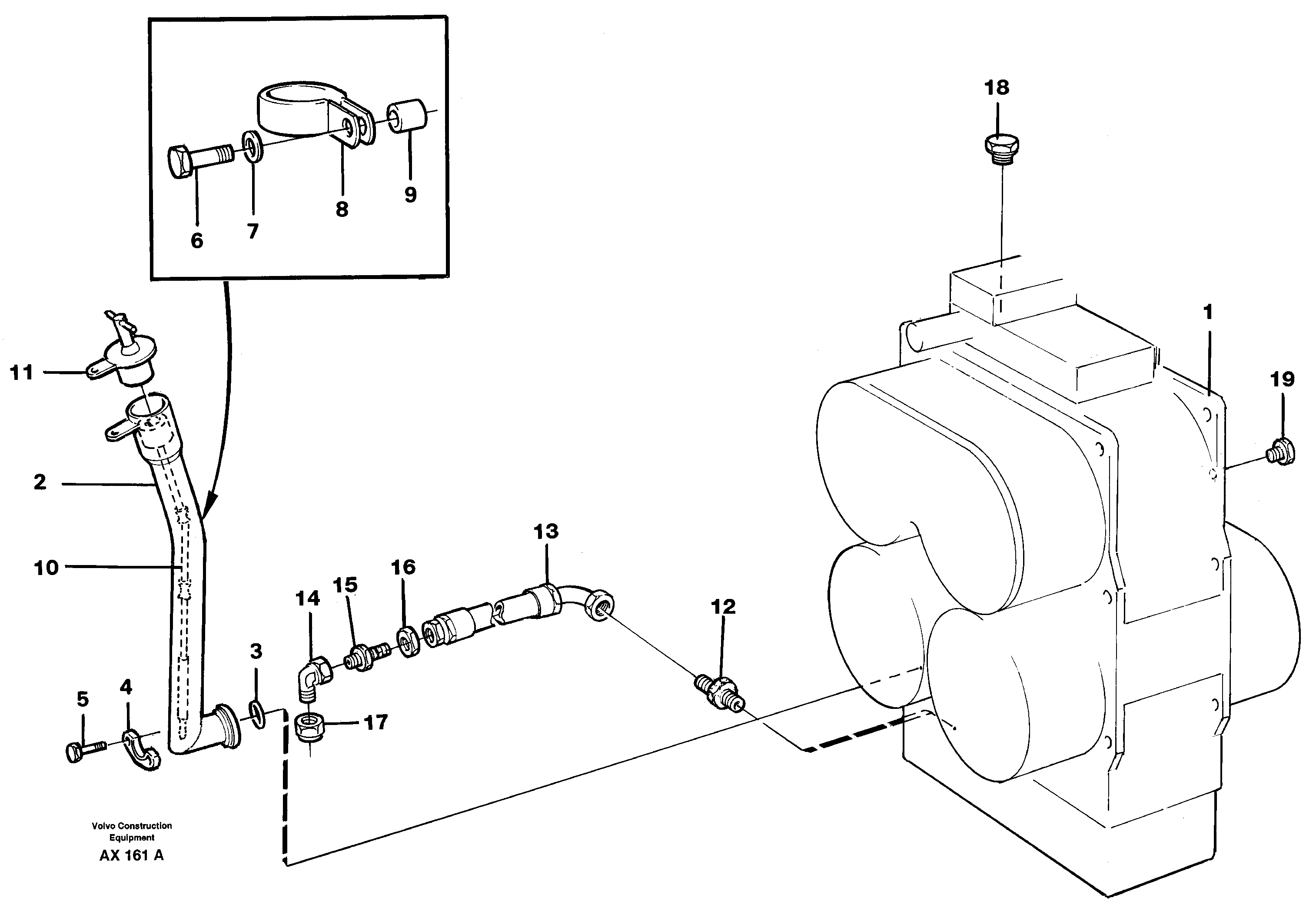Transmission: refill, drain — volvo parts diagram