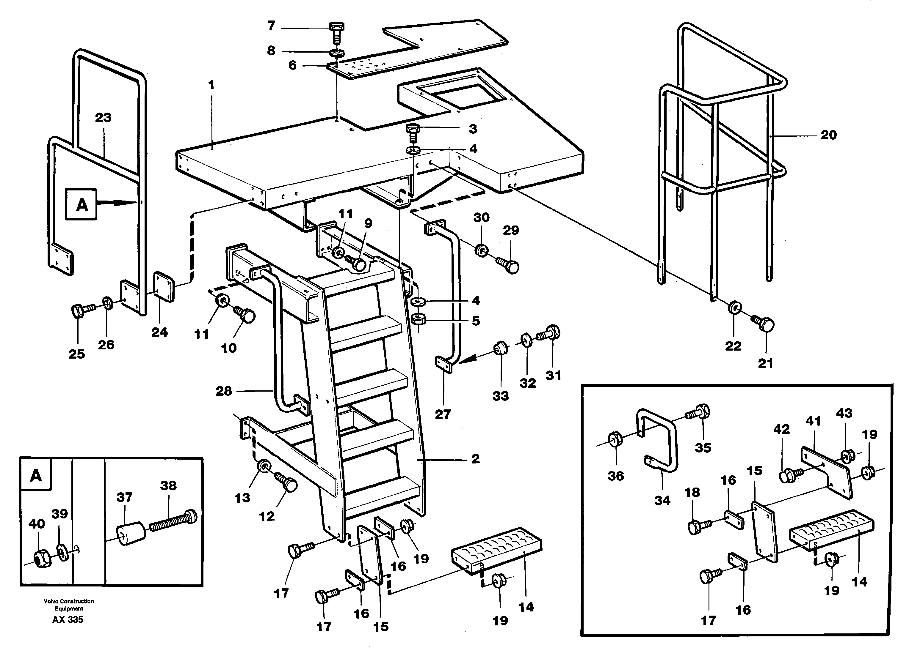 Foot step — volvo parts diagram