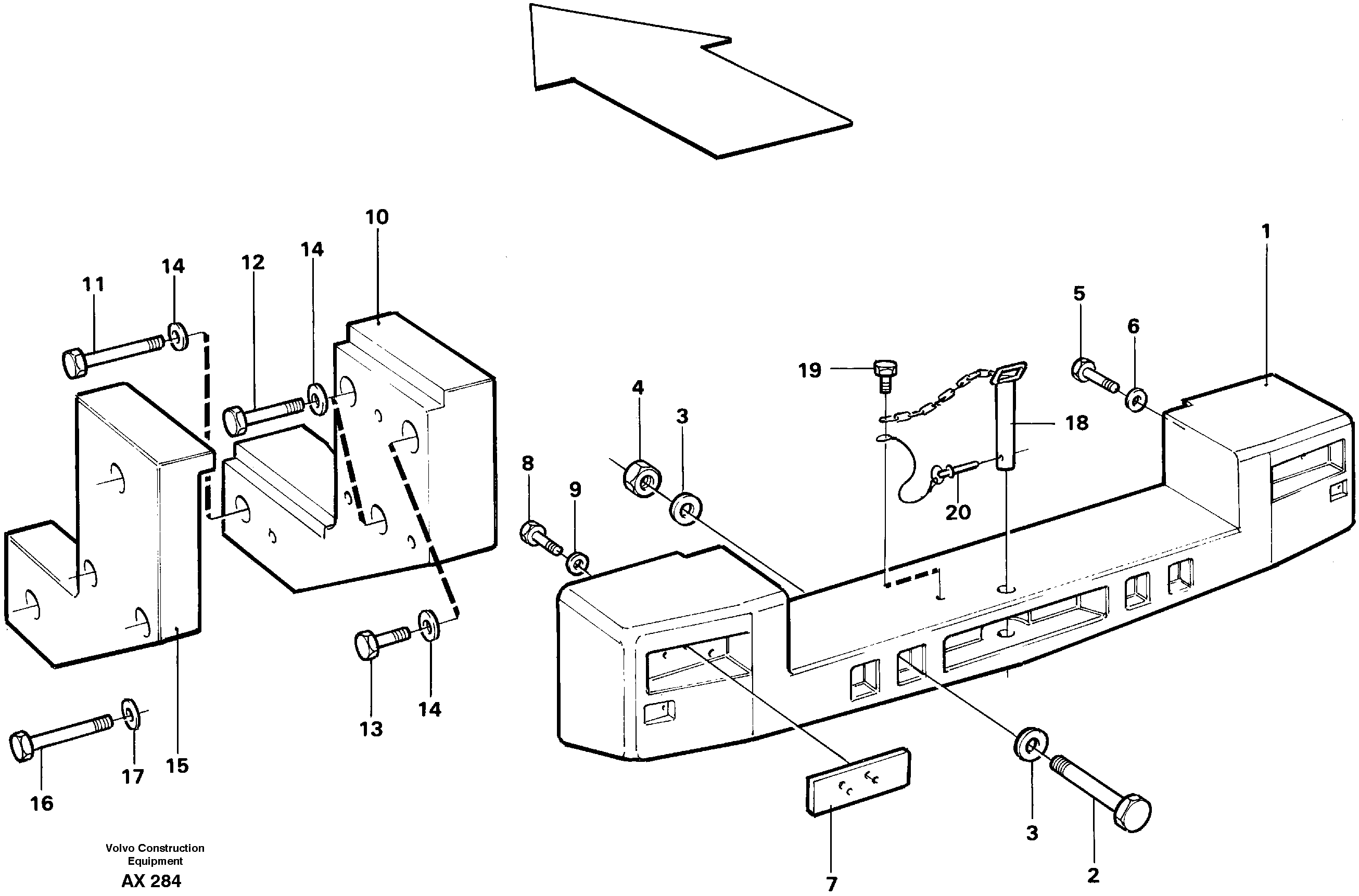 Counterweight — volvo parts diagram