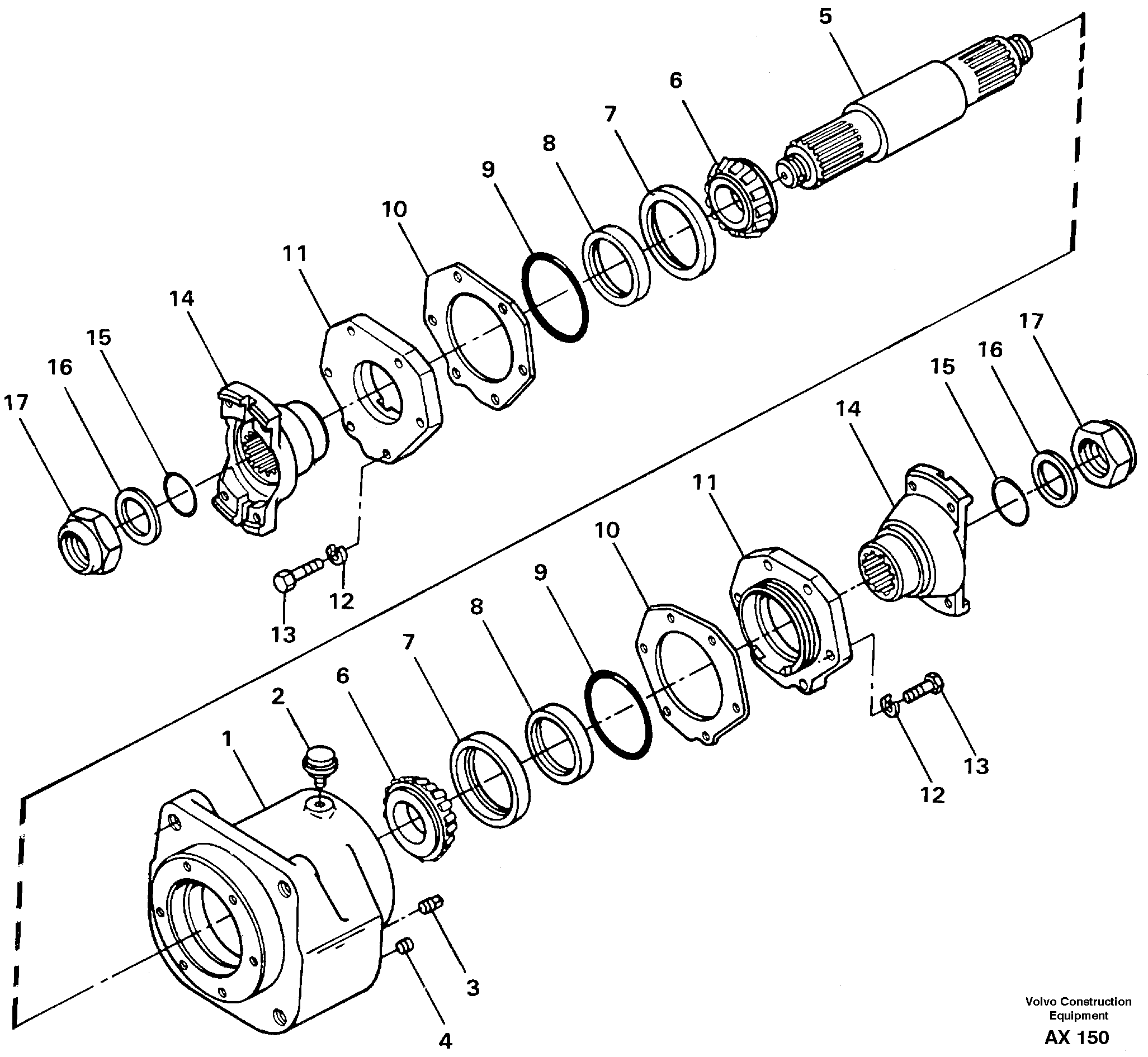 Support bearing — volvo parts diagram