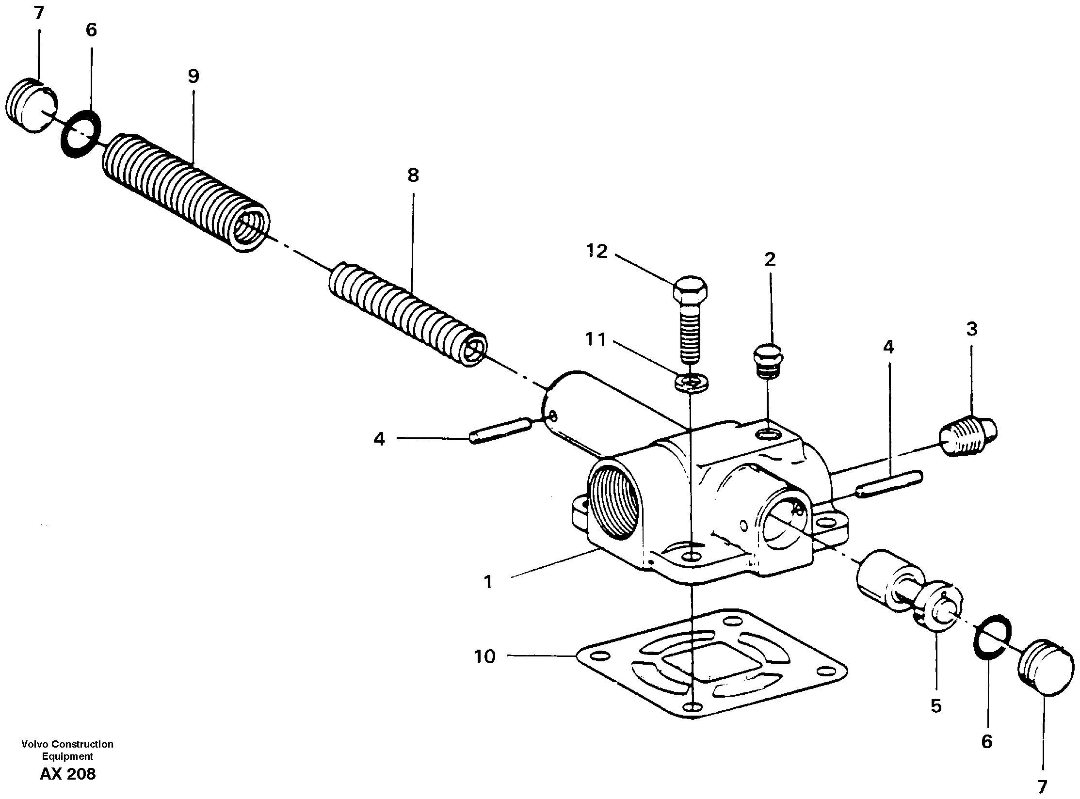 Pressure limiting valve — volvo parts diagram