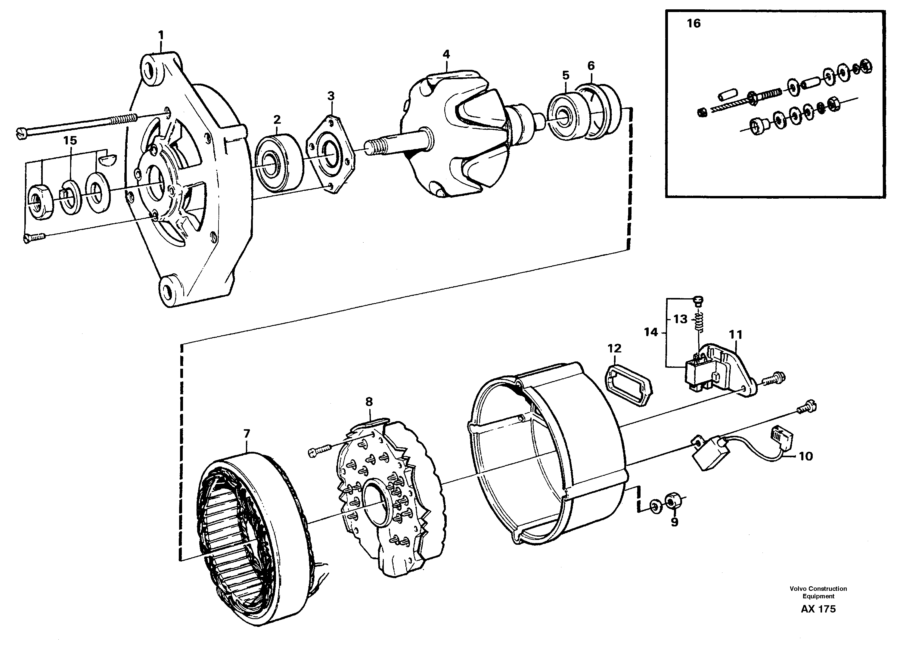 Alternator — volvo parts diagram