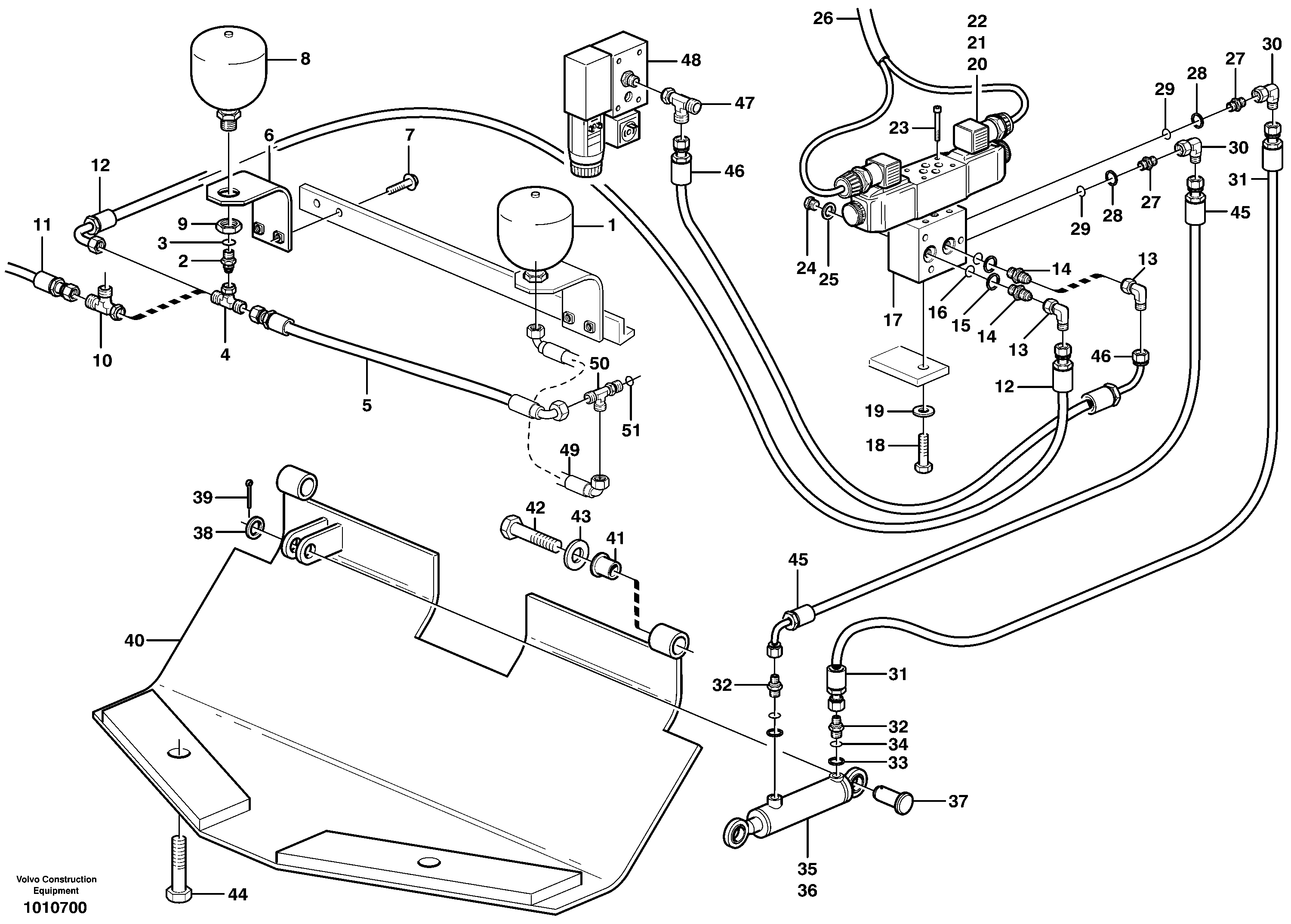 Belly guard, rear.  93483, 94891 — volvo parts diagram