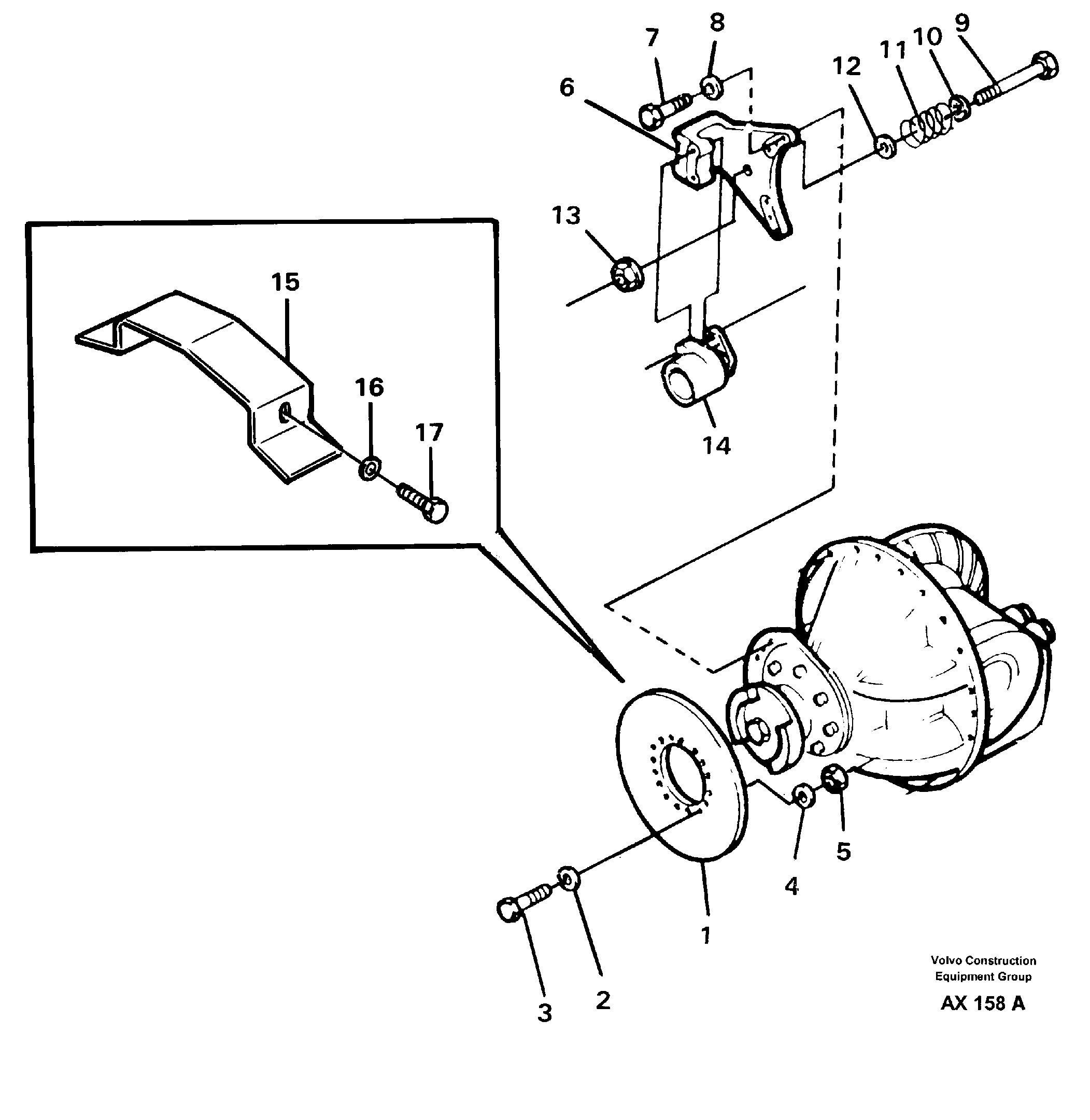 Parking brake — volvo parts diagram