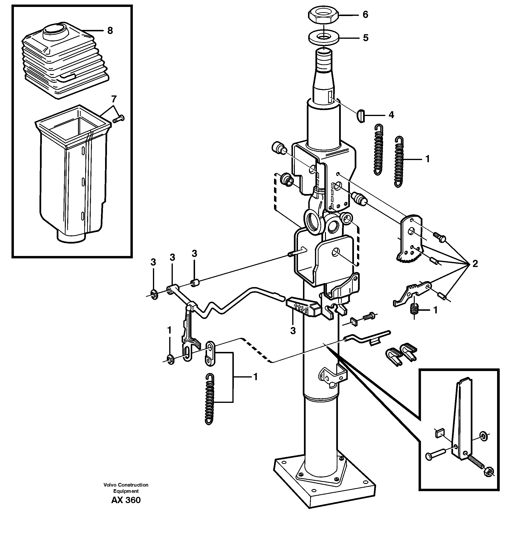 Adjustable steering wheel.  CAB 60272 - — volvo parts diagram