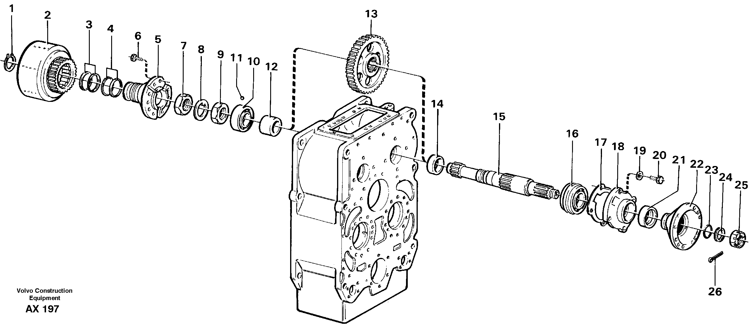 Input shaft, forward — volvo parts diagram
