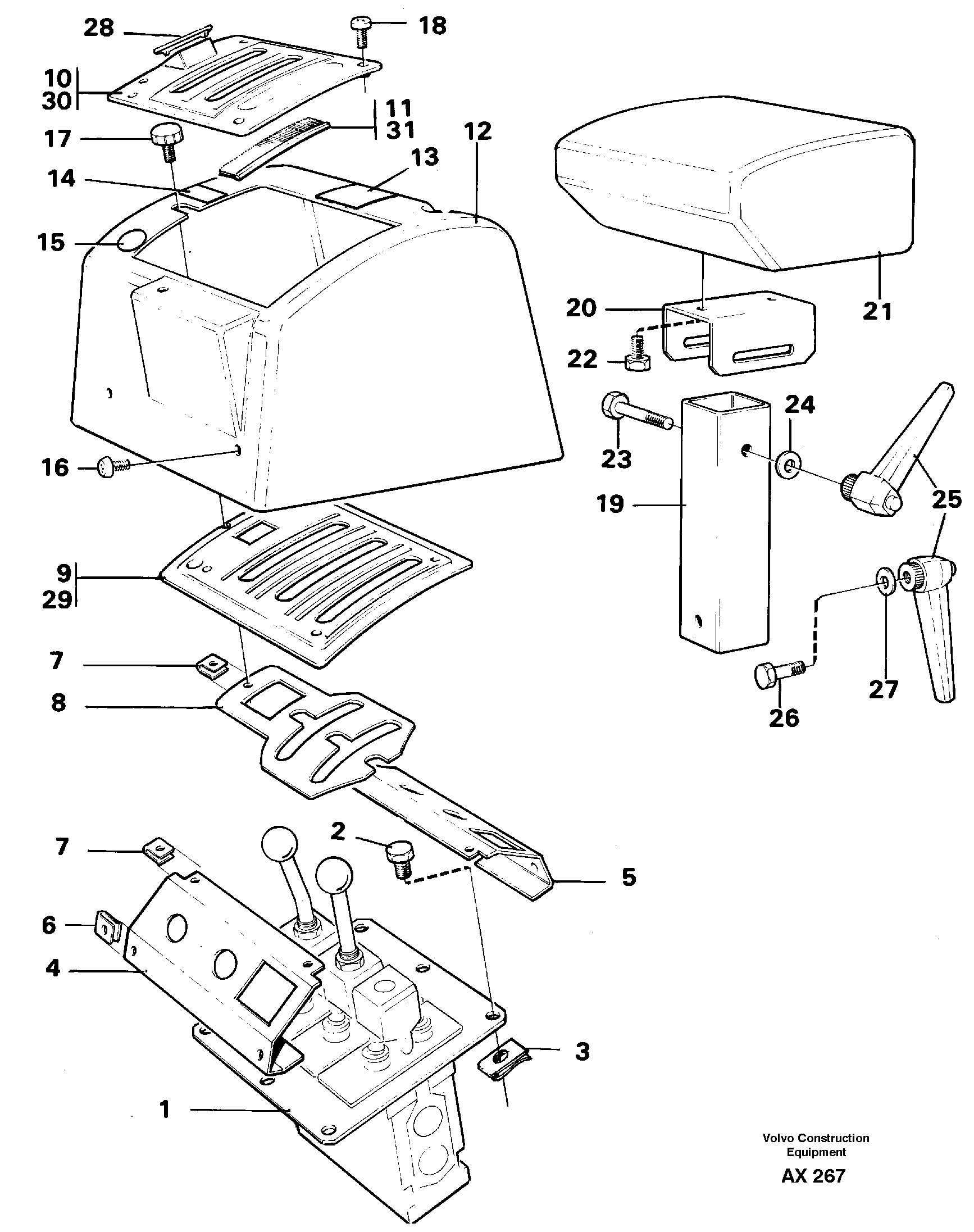 Servo valve with fitting parts — volvo parts diagram