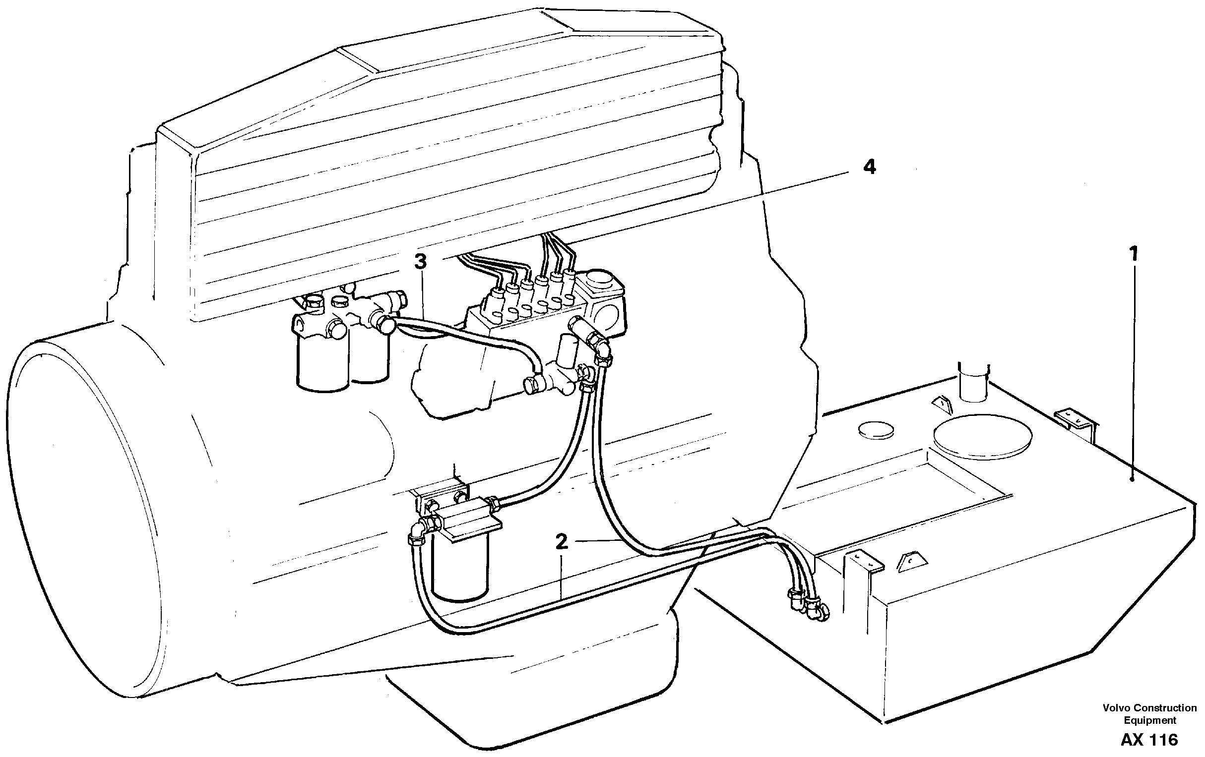 Fuel system — volvo parts diagram