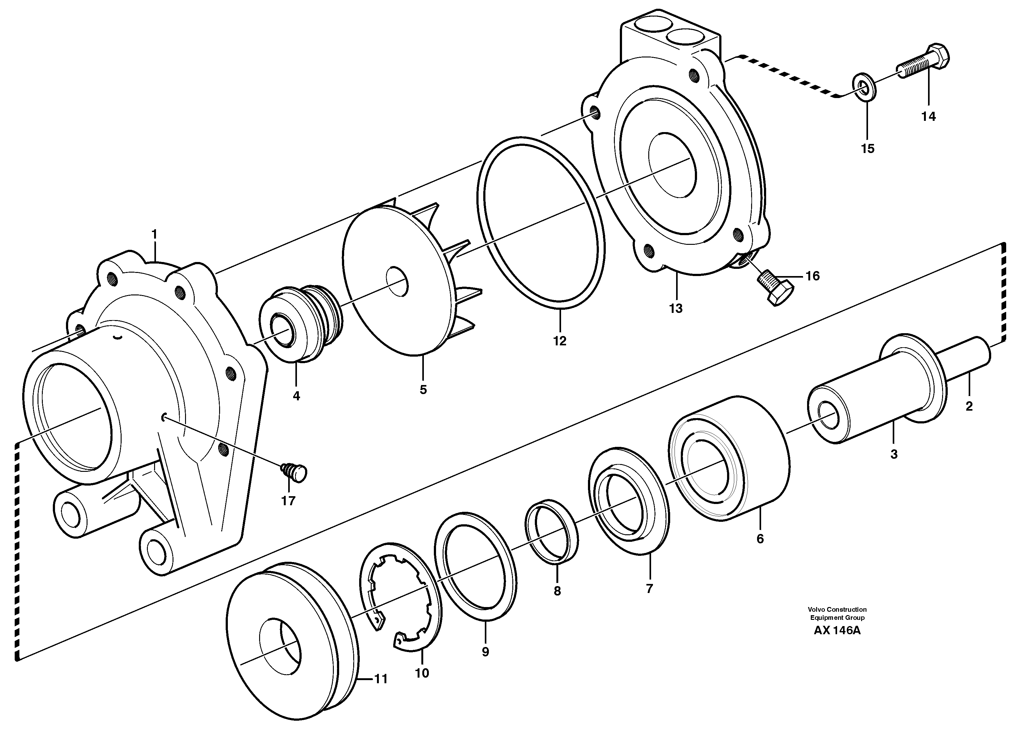Extra water pump — volvo parts diagram