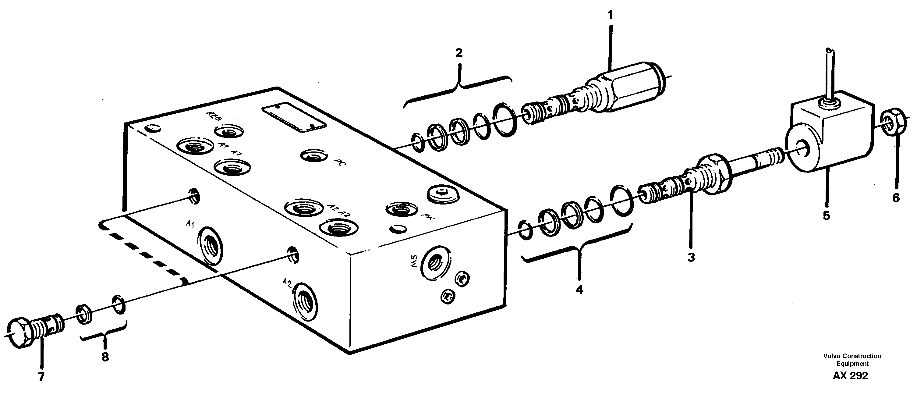 Distribution valve — volvo parts diagram
