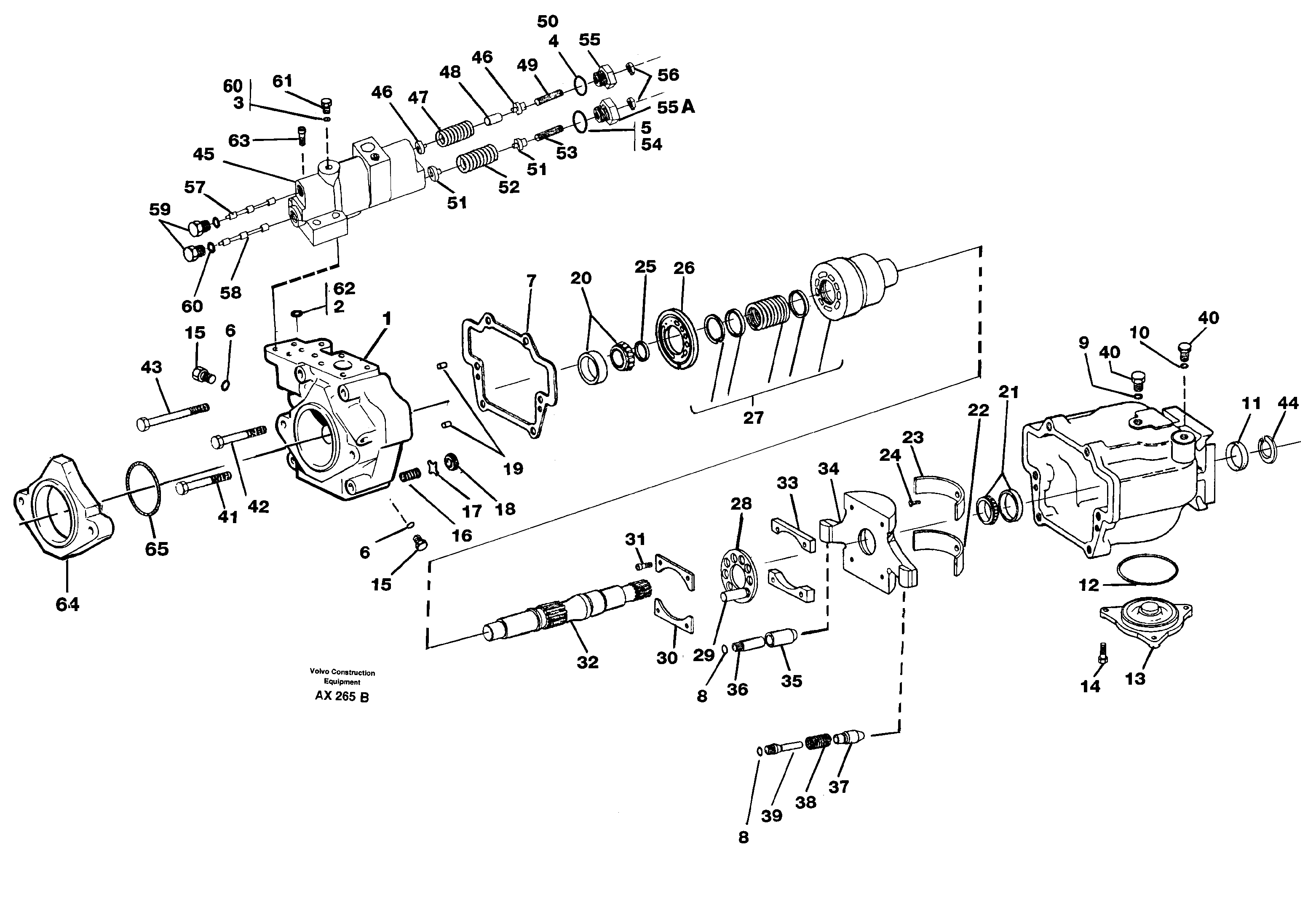 Hydraulic pump — volvo parts diagram