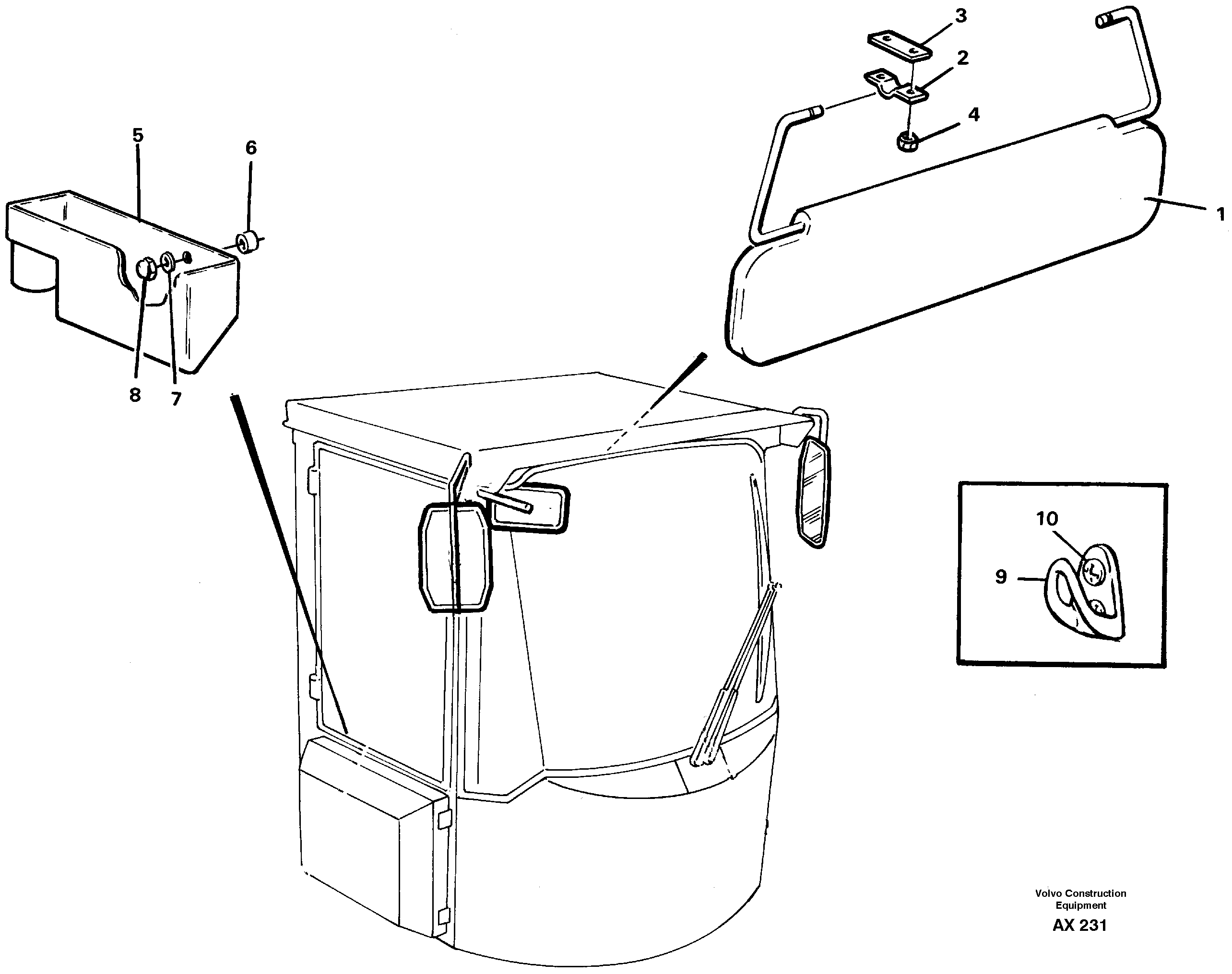 Interior components — volvo parts diagram