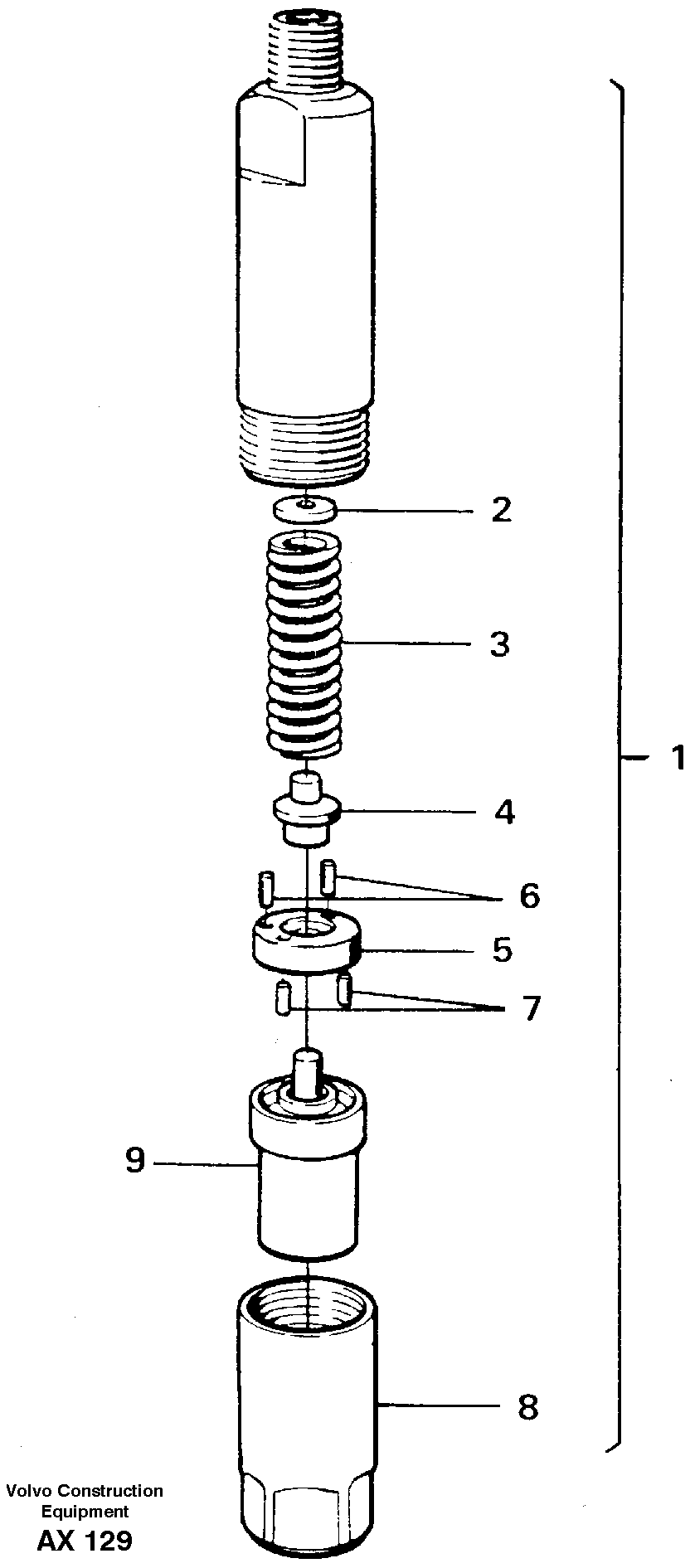 Injector — volvo parts diagram