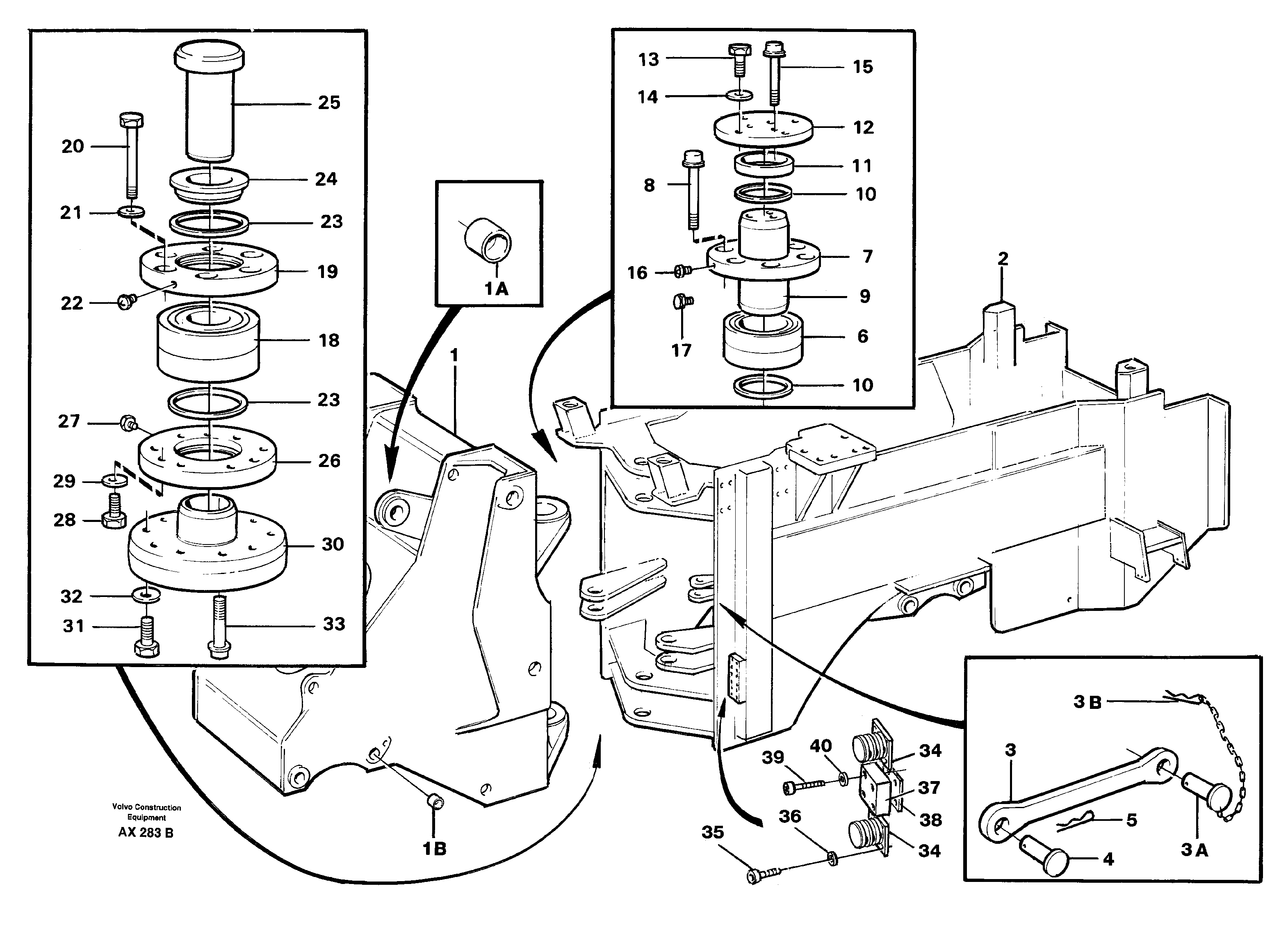 Frame — volvo parts diagram