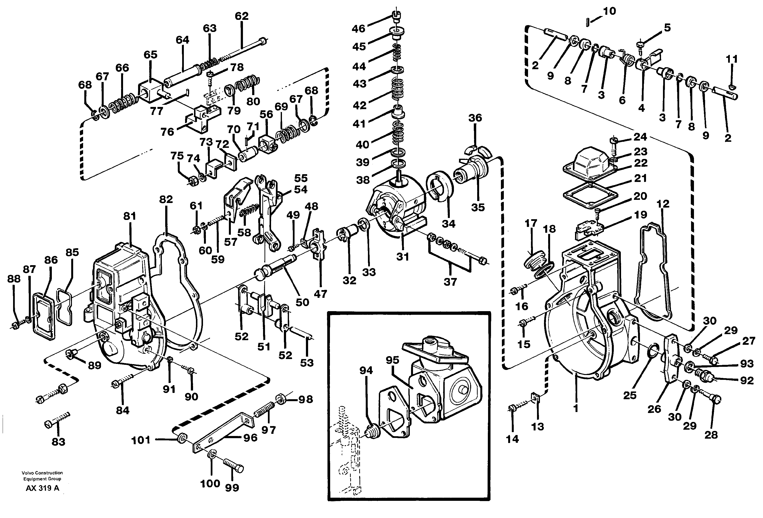 Centrifugal governor — volvo parts diagram