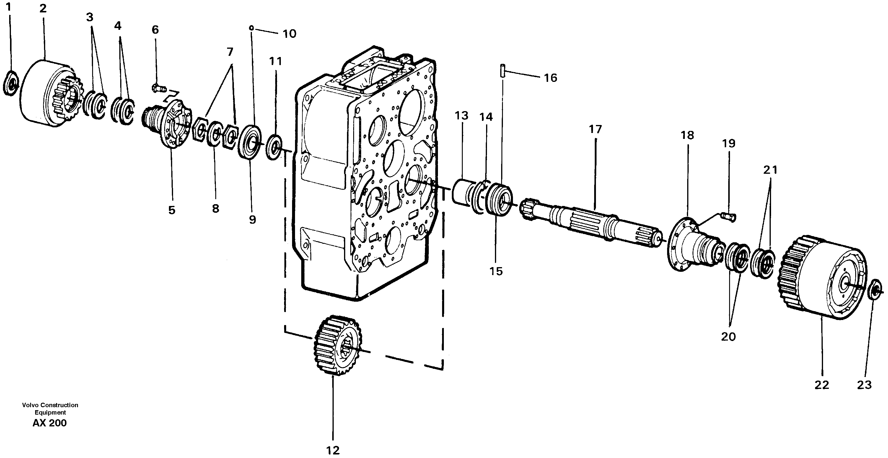 Clutch shaft, 1st & 3rd — volvo parts diagram