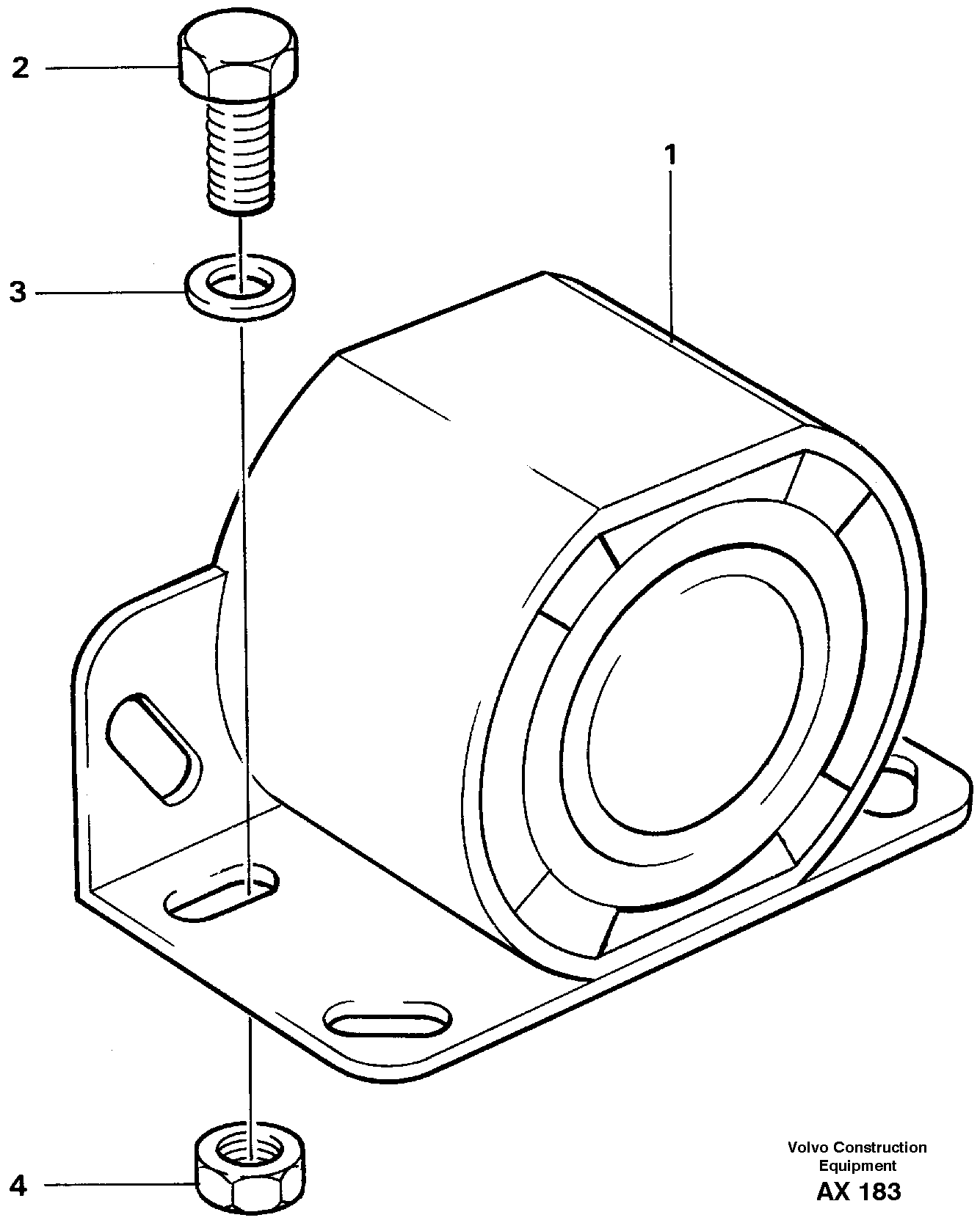 Back-up warning unit — volvo parts diagram
