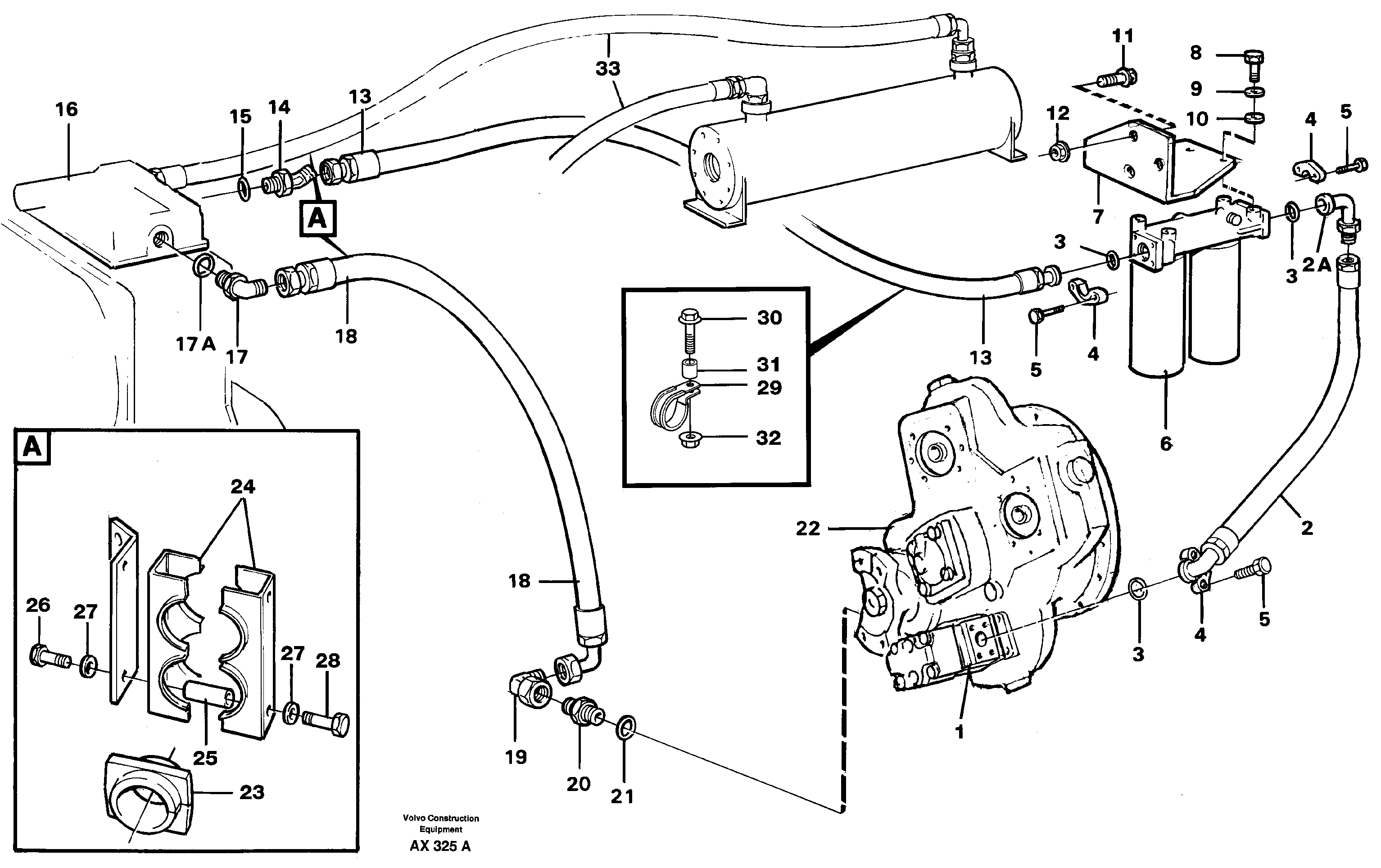 Transmission: Oil filter,oil lines — volvo parts diagram