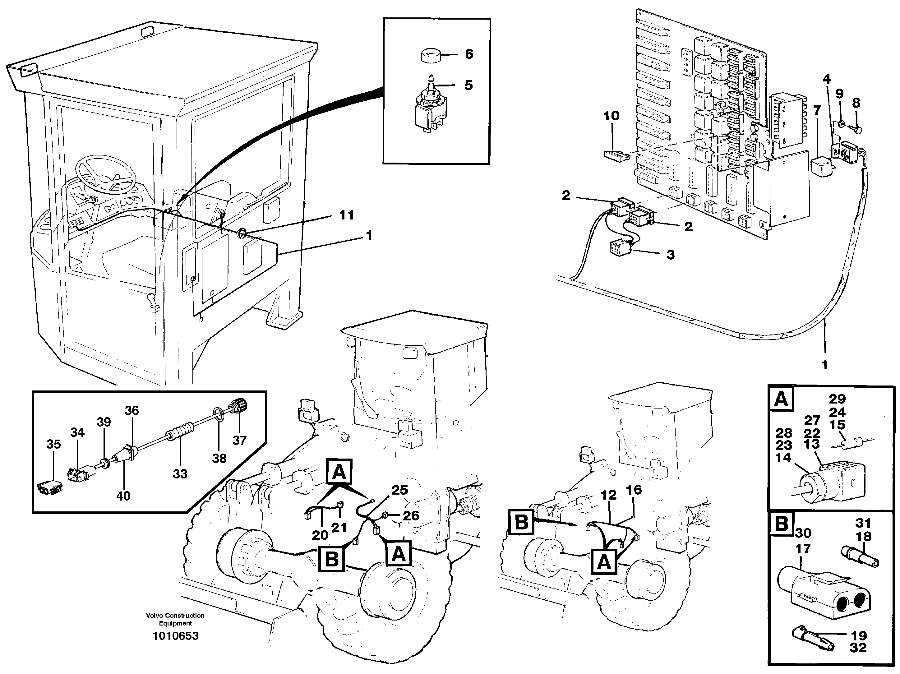 Electrical system: Boom suspension system  94514, 80014 — volvo parts diagram