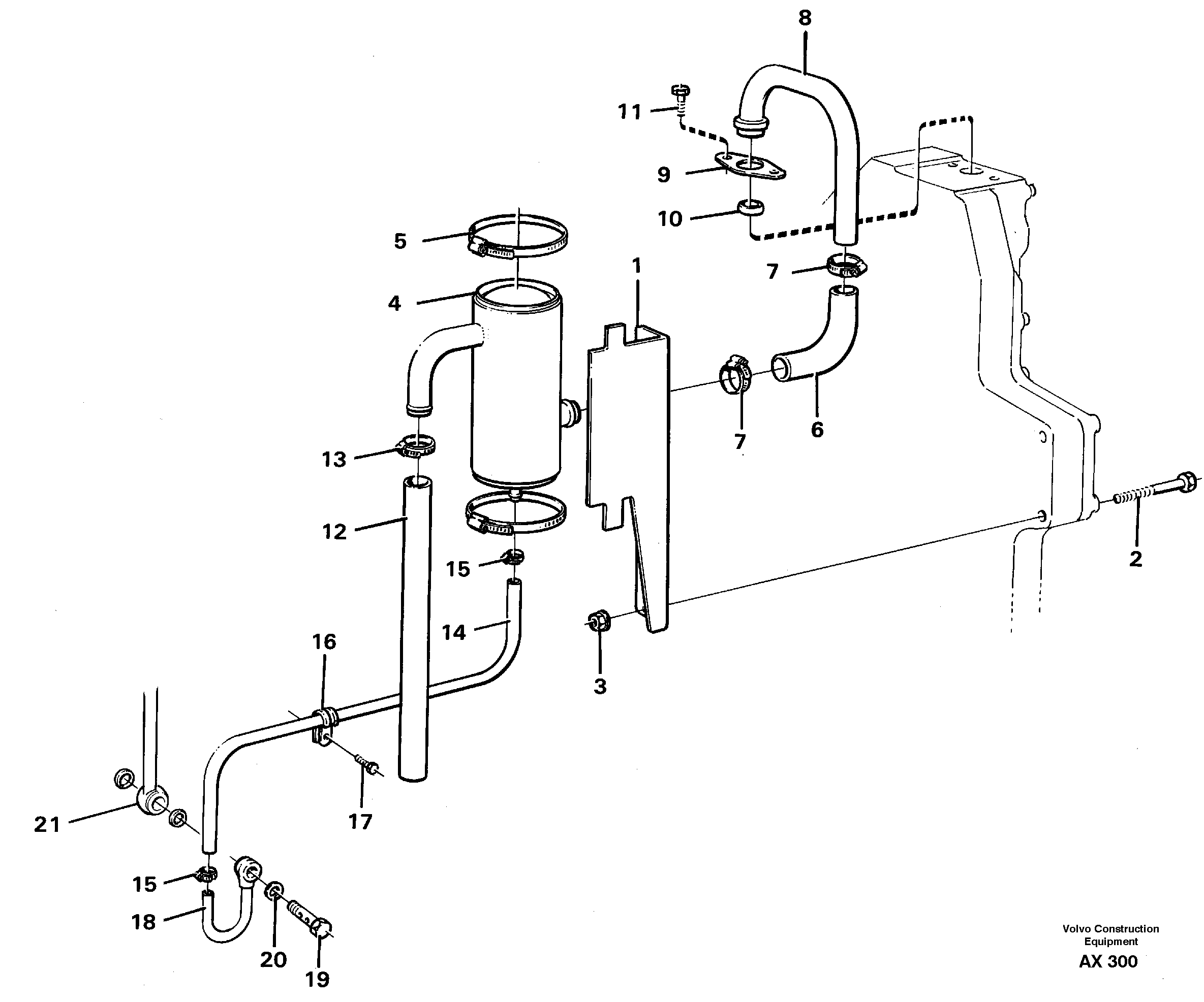 Crankcase ventilation — volvo parts diagram
