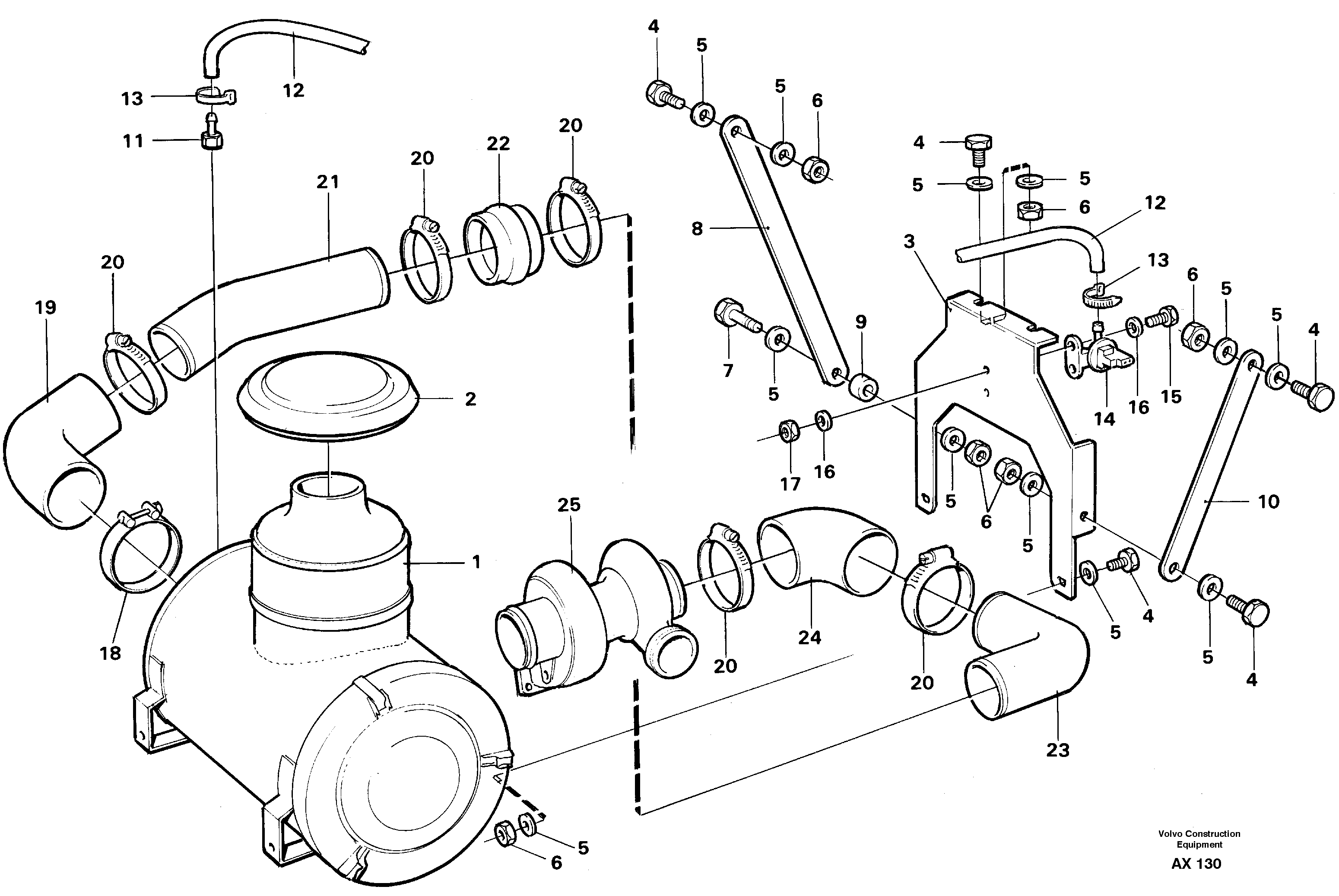 Inlet system — volvo parts diagram