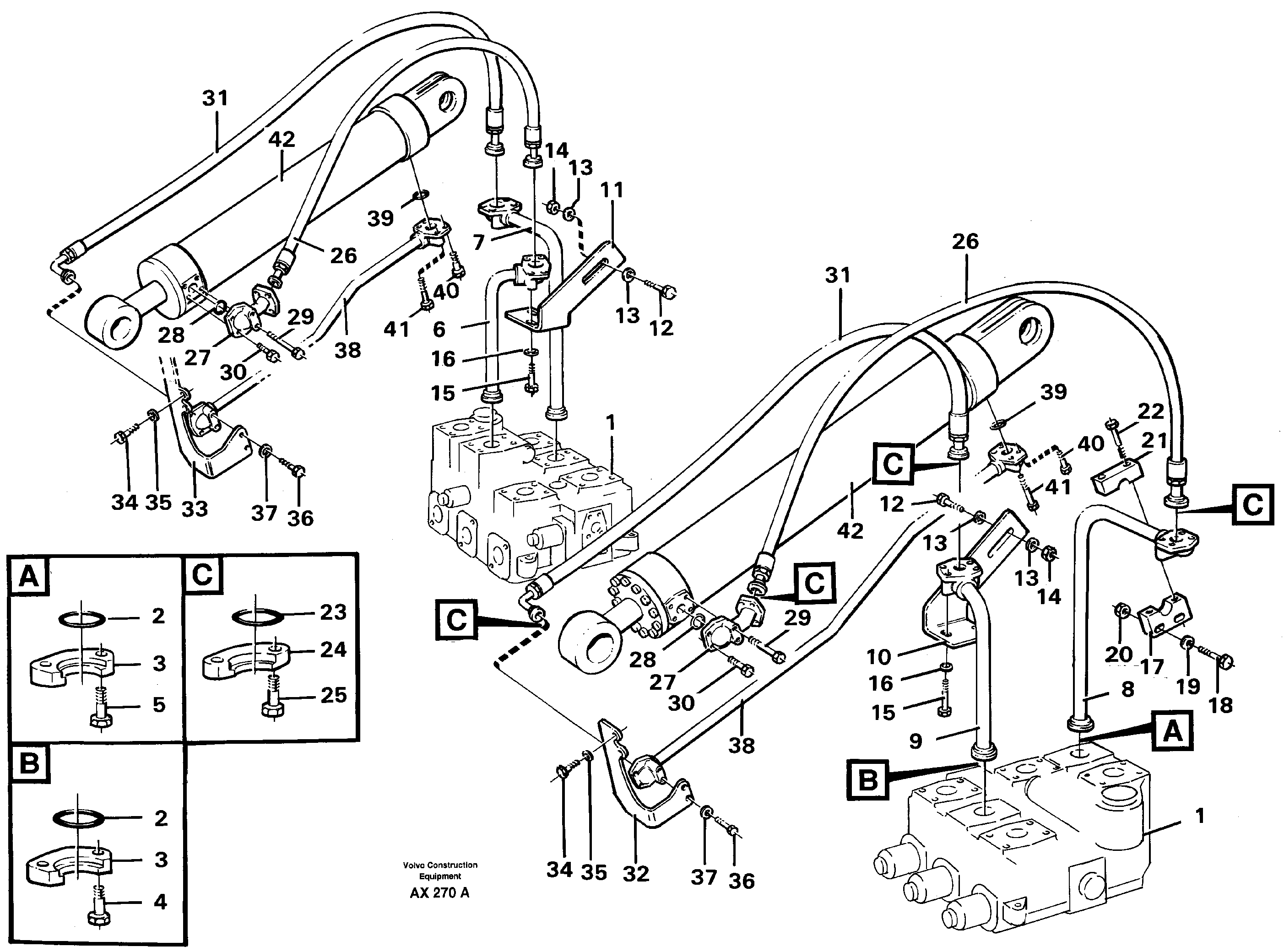 Hydraulic system: tilt function — volvo parts diagram