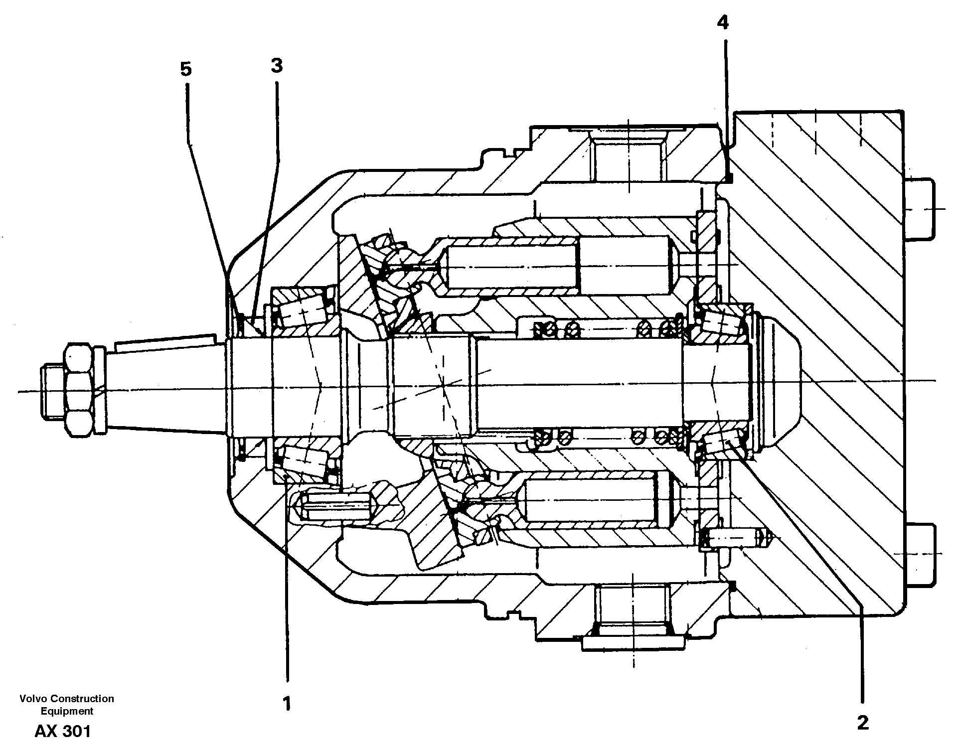Hydraulic motor — volvo parts diagram