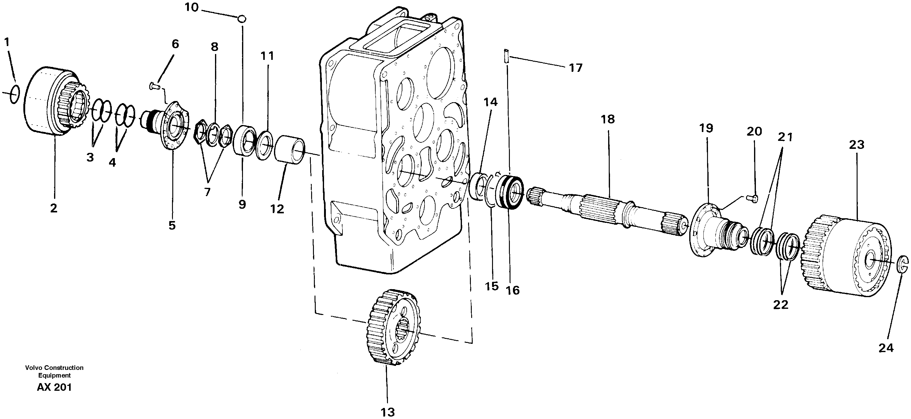 Clutch shaft,2nd & 4th — volvo parts diagram