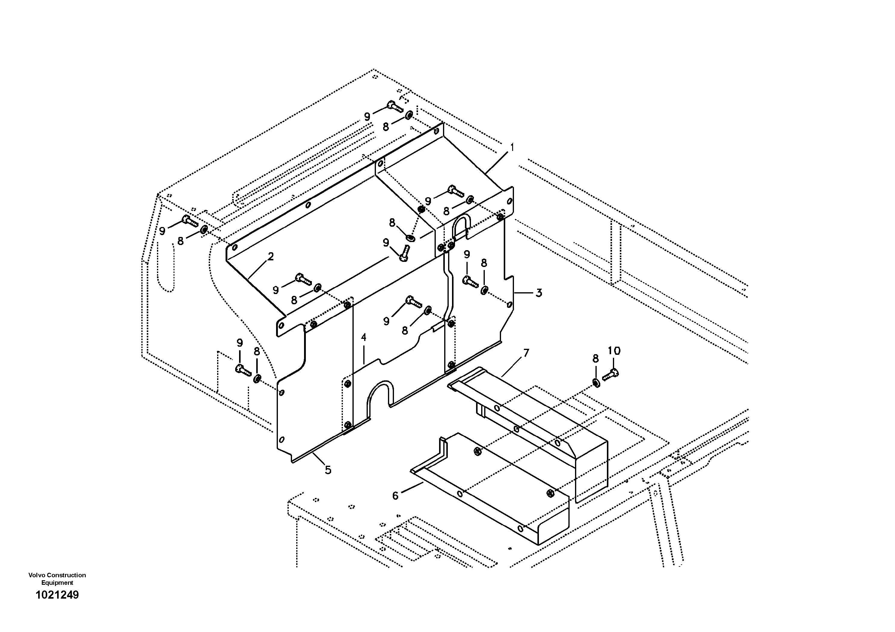 Cover, main pump — volvo parts diagram