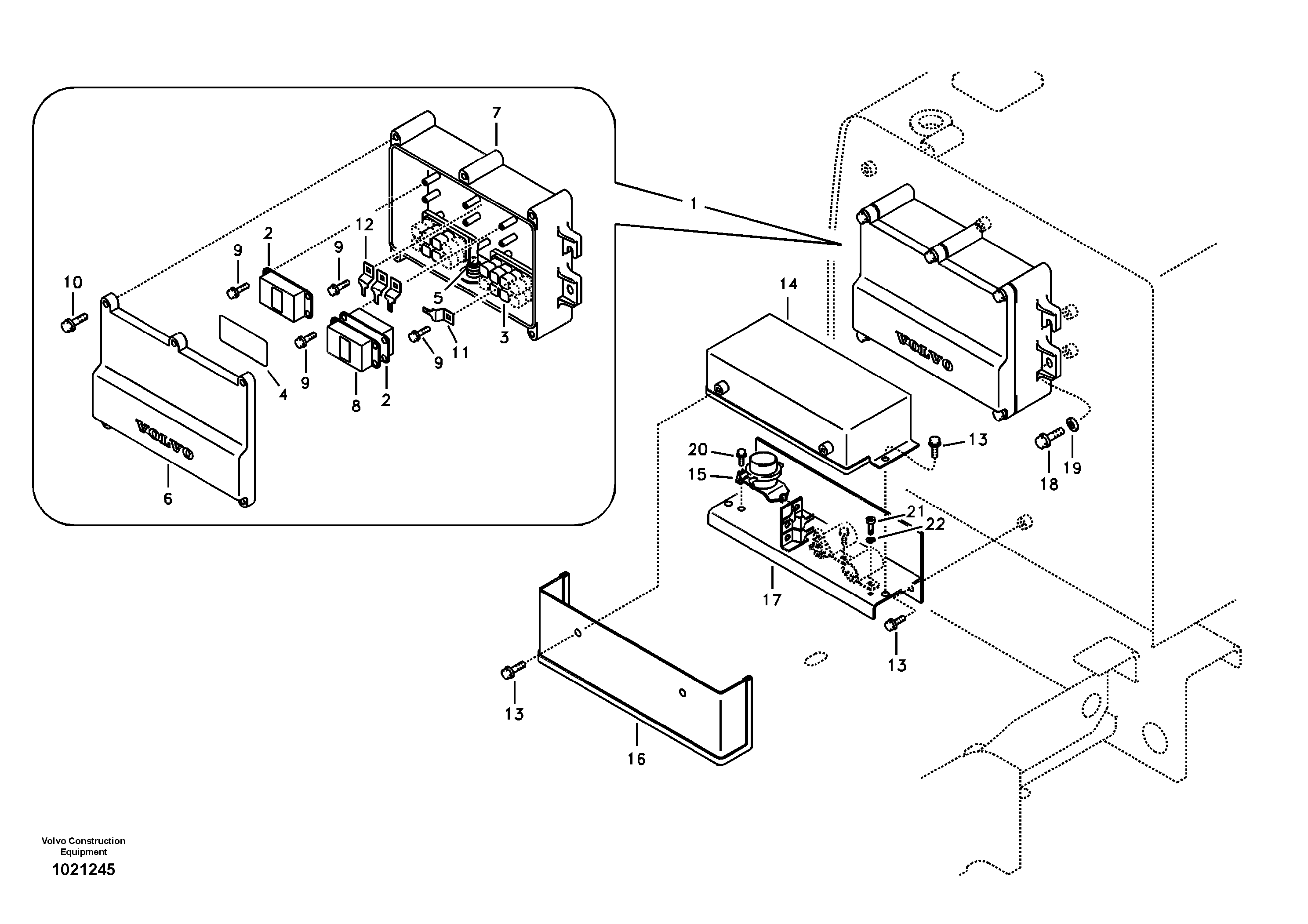 Electrical relay — volvo parts diagram
