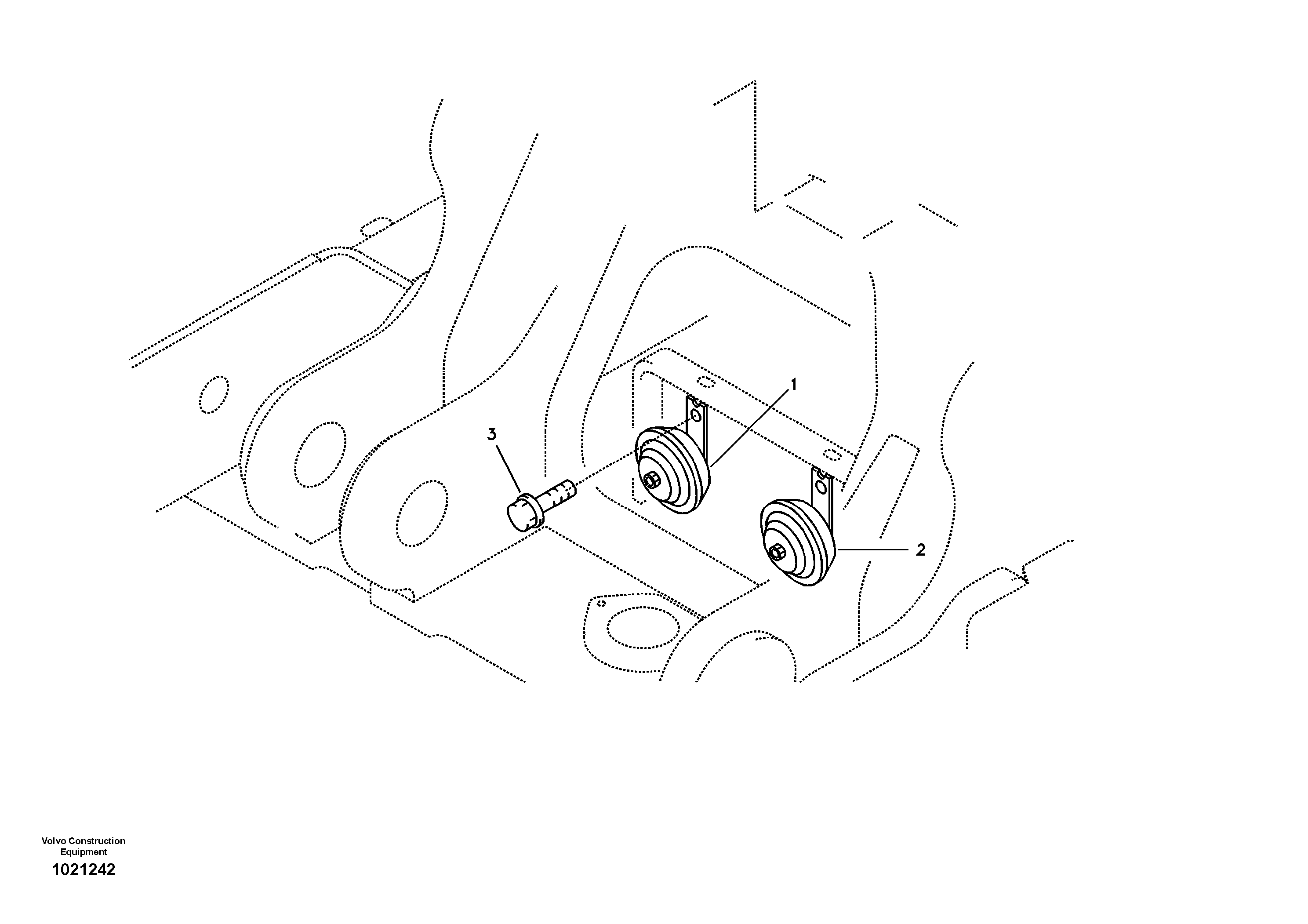 Horn — volvo parts diagram