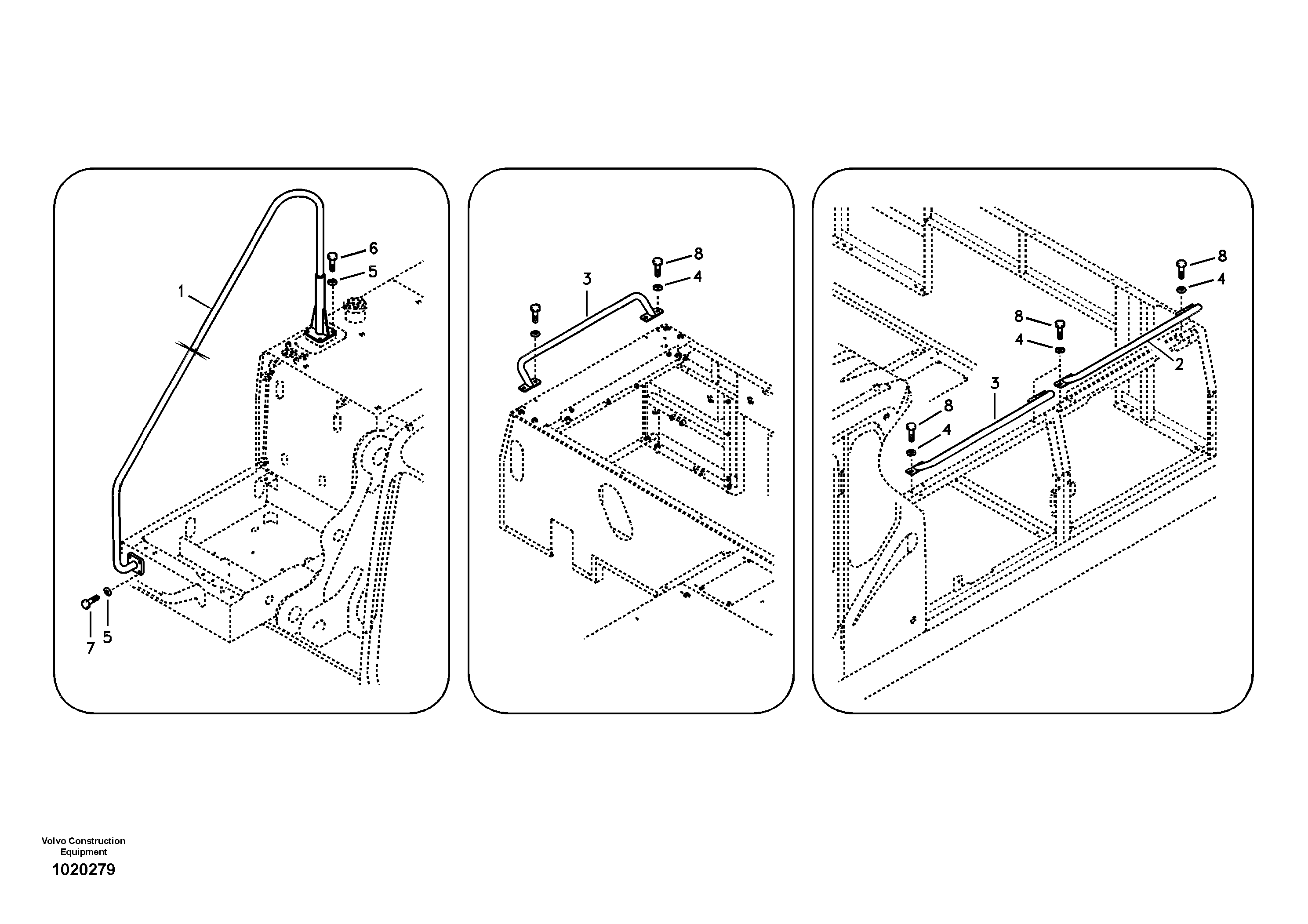 Handrail — volvo parts diagram